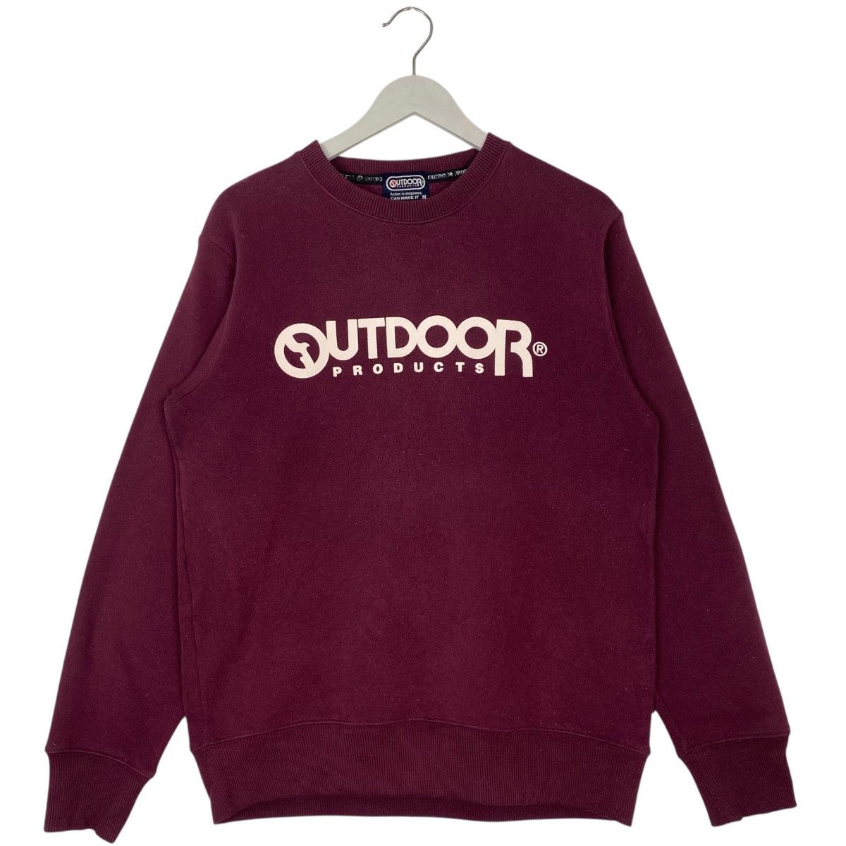 Vintage Outdoor Products Sweatshirt Crewneck Maroon Big Logo