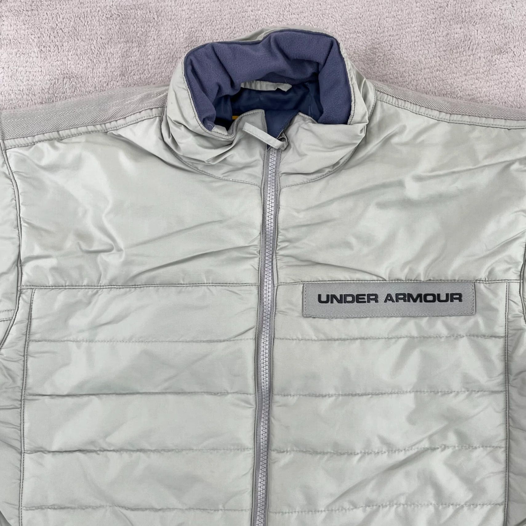 Under Armour Under Armour Storm Puffer Jacket Men Medium Grey MTN Full Zip Primaloft Hike Size US M / EU 48-50 / 2 - 3 Thumbnail
