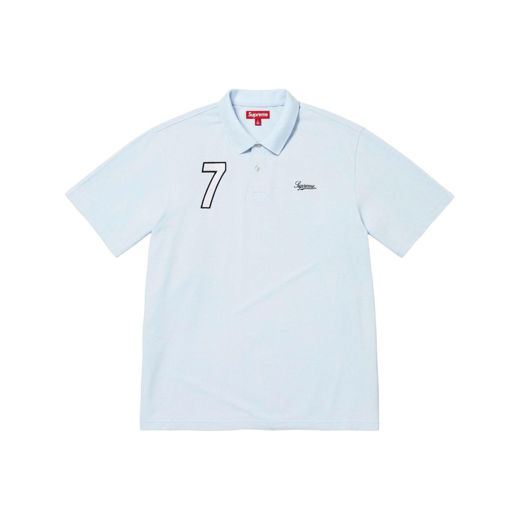 Supreme Supreme Embroidered Number Polo Shirt Size L Size US L / EU 52-54 / 3 - 1 Thumbnail