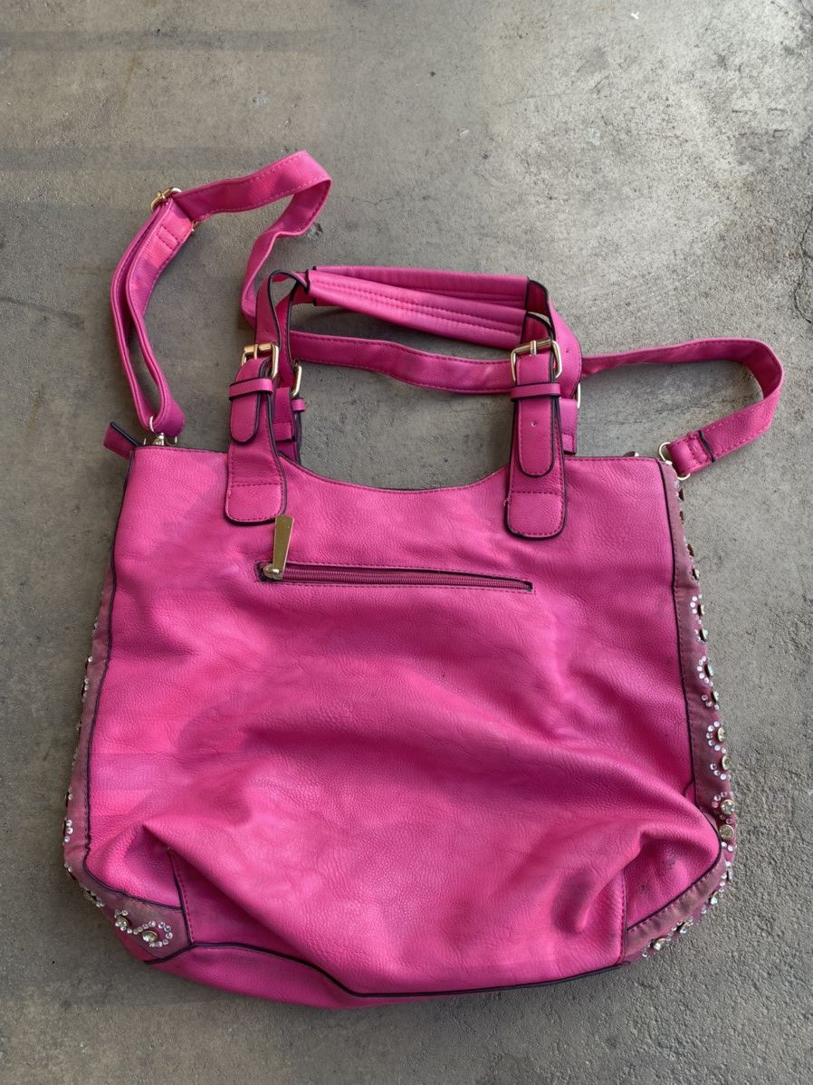Hysteric Glamour archive leather pink bag punk alternative rap cross logo y2k Size ONE SIZE - 4 Thumbnail