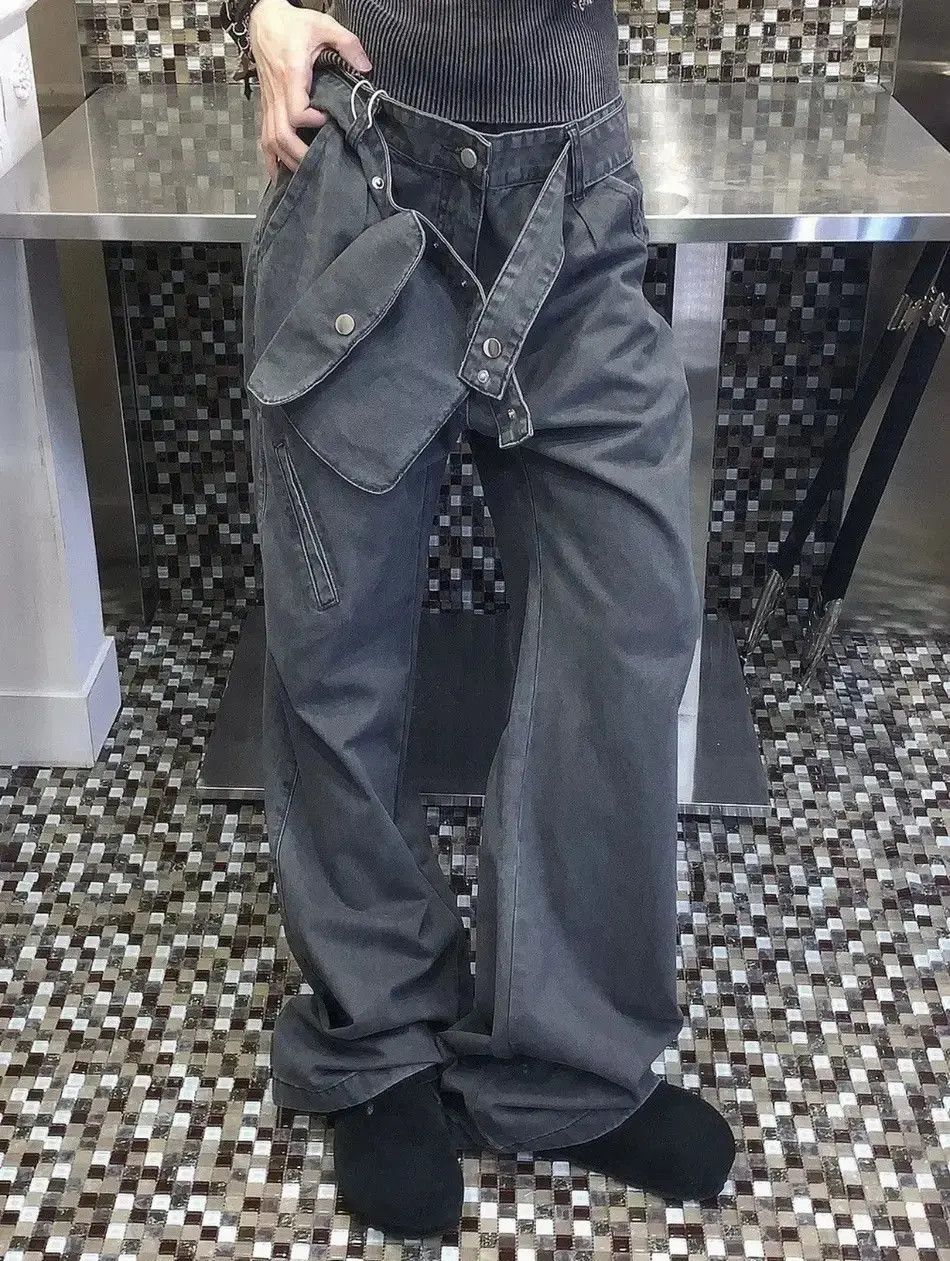 Japanese Brand Utility grunge y2k faded waist bag pants Size US 30 / EU 46 - 4 Thumbnail