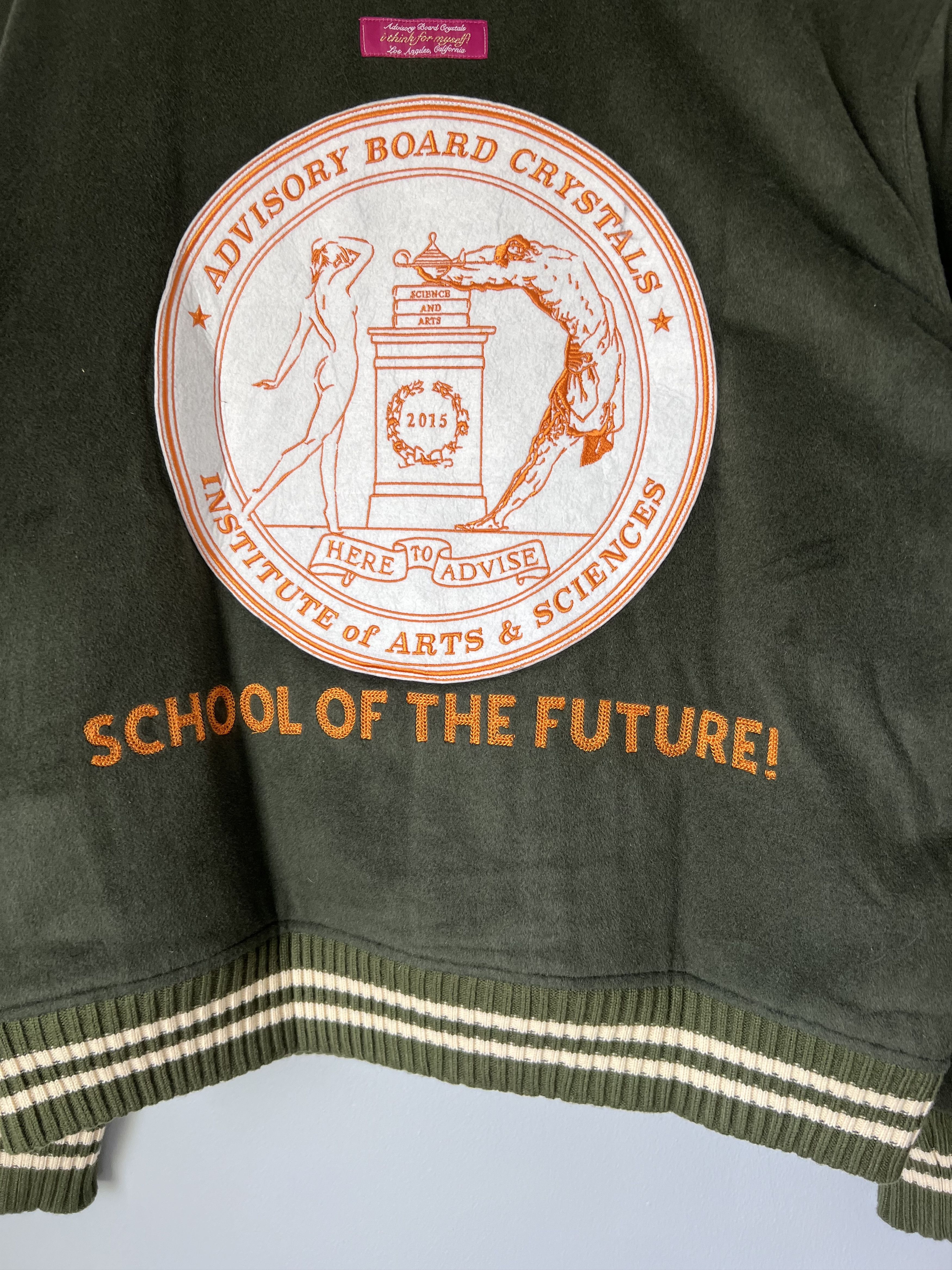 Advisory Board Crystals Abc. School Of The Future Military Wool Varsity Jacket Size US L / EU 52-54 / 3 - 8 Thumbnail