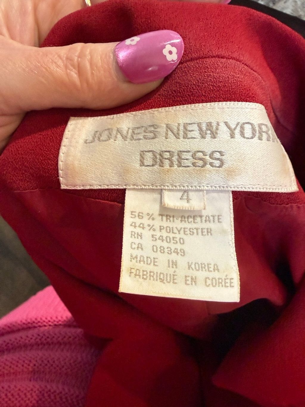 Jones New York Women's Jones New York Red Long Sleeve Dress Size 4 Size S / US 4 / IT 40 - 7 Thumbnail