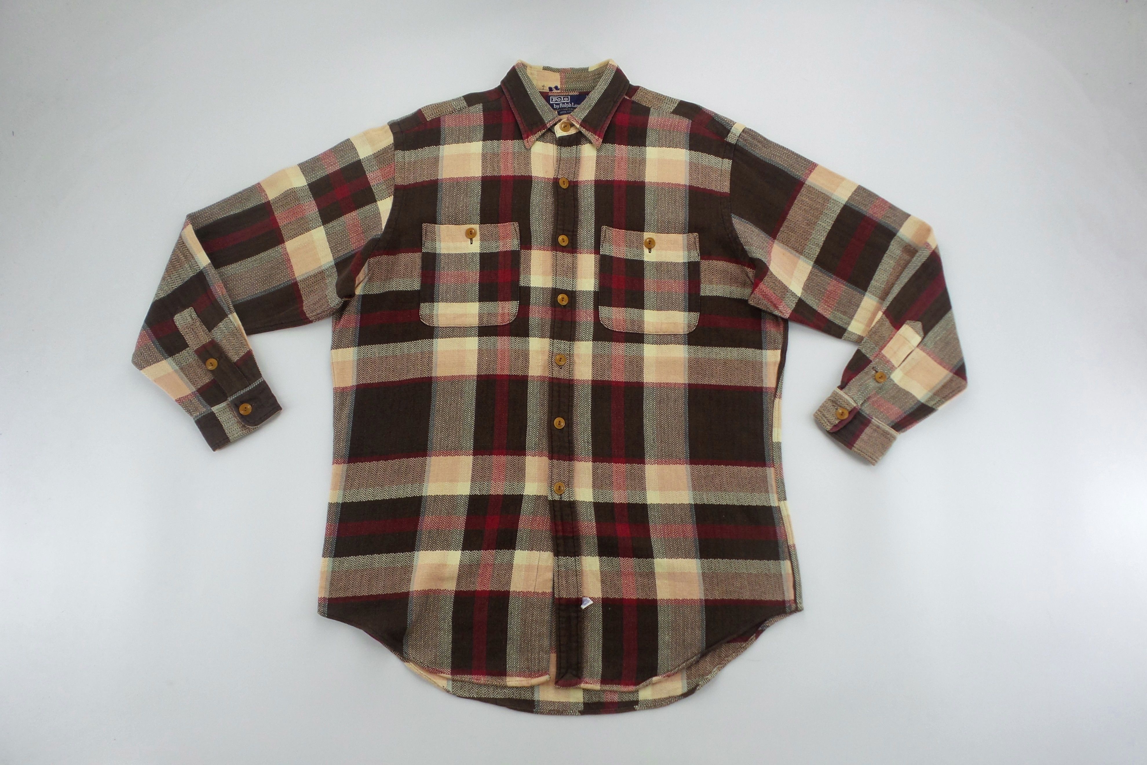 Polo Ralph Lauren × Ralph Lauren Ralph Lauren Double Pockets Chekered Shirts Size US M / EU 48-50 / 2 - 1 Thumbnail