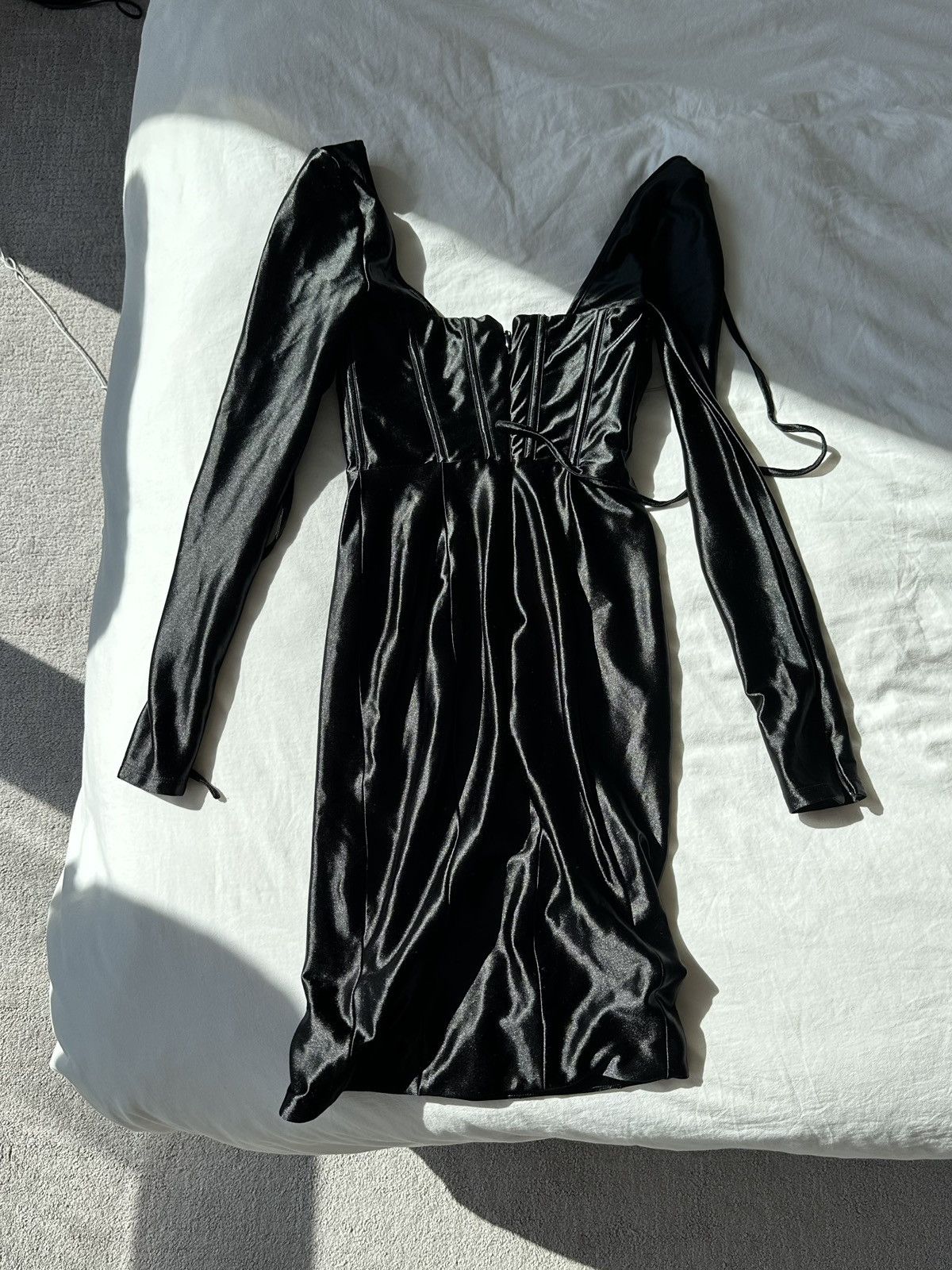 House of CB HOUSE OF CB BLACK CORSET DRESS Size S / US 4 / IT 40 - 3 Thumbnail
