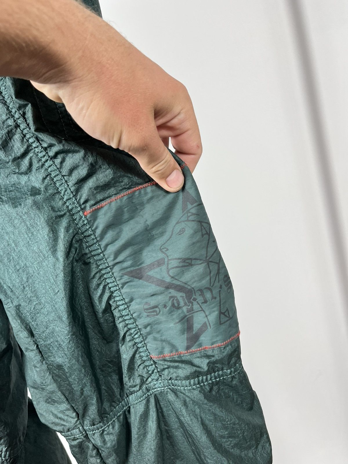 Vintage Vintage Ski Sunset Wear green nylon ski pants 50 Austria Size US 34 / EU 50 - 4 Thumbnail