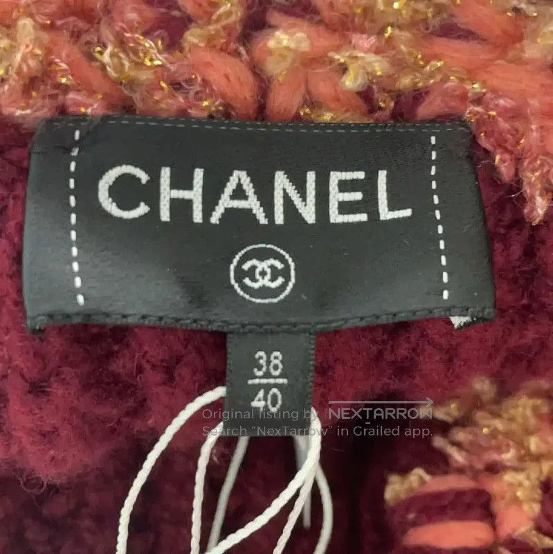 Chanel Chanel L Size Wine Red Cashmere Coat . Size L / US 10 / IT 46 - 3 Thumbnail