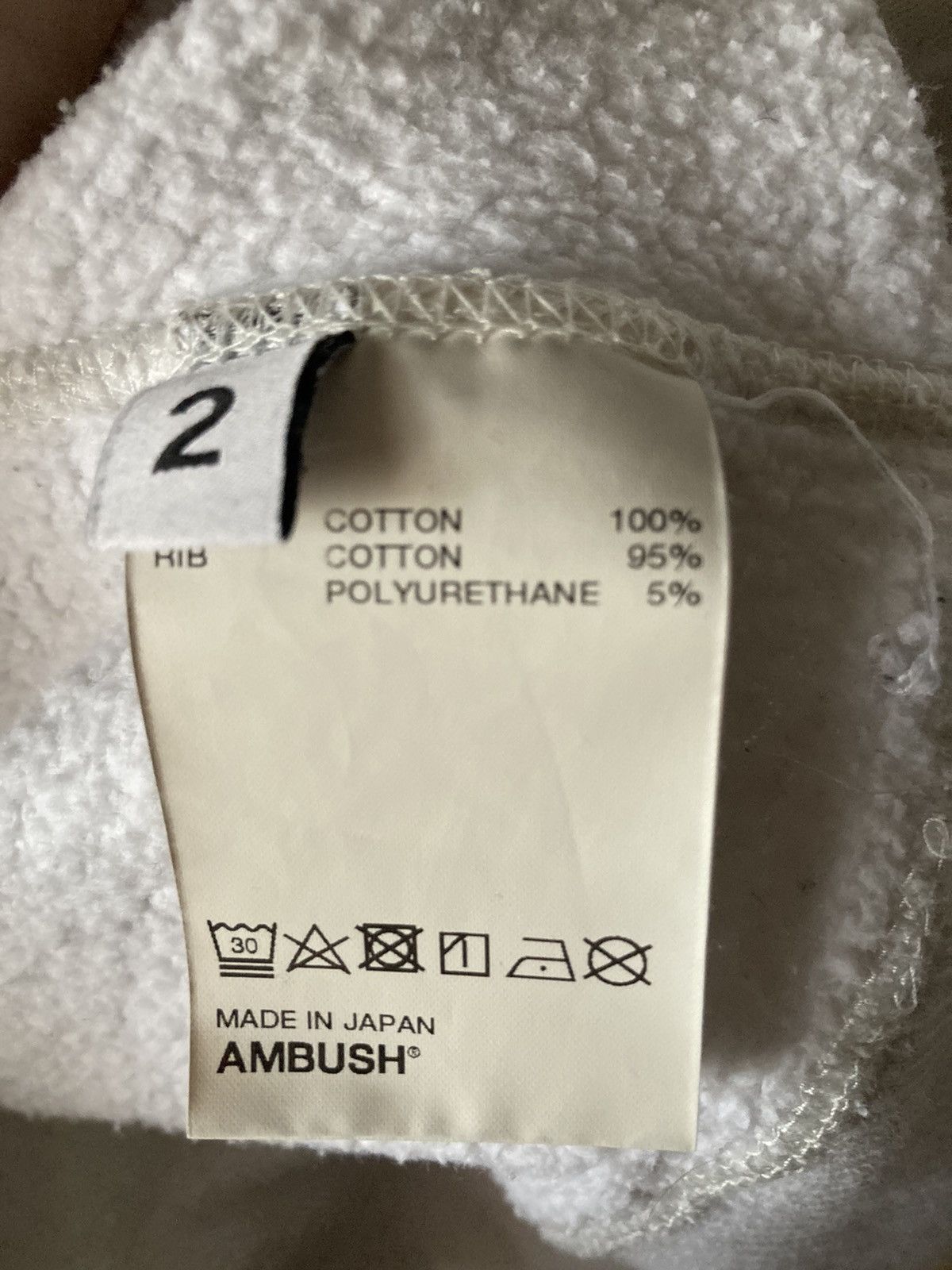 Ambush Design Ambush Check Hoodie White (1/2/3) Size US L / EU 52-54 / 3 - 3 Thumbnail