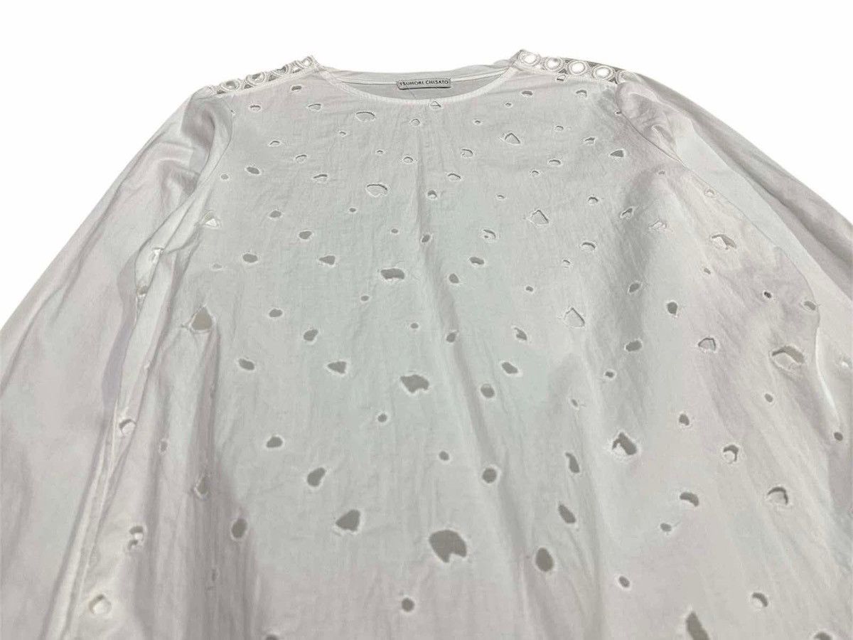 Issey Miyake 🔥Rare Vintage Tsumori Chisato Perforated Geometric Shirt Size M / US 6-8 / IT 42-44 - 11 Thumbnail