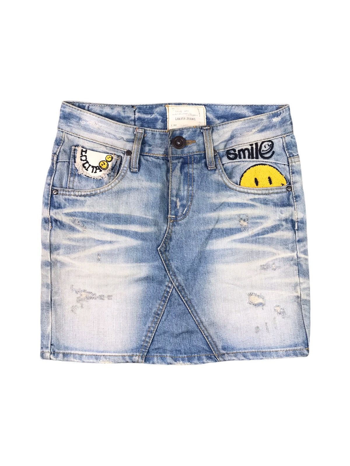 image of Vintage Authentic Yoshitomo Nara Smile By Lolita Mini Skirt, Women's (Size 30)