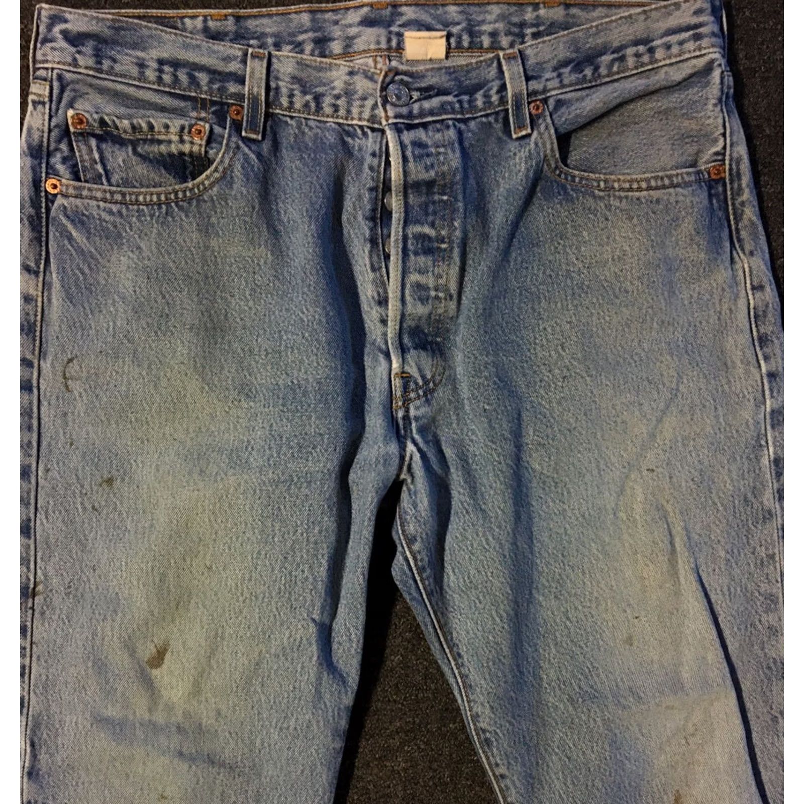 Levi's Levi's 501XX Jeans Button Fly Regular 36 Blue Denim Vintage 90s Grunge Punk Biker Straight Rise 32in Mens Size US 36 / EU 52 - 7 Thumbnail