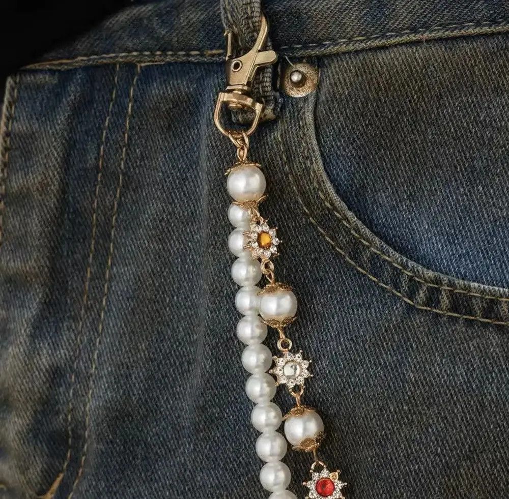 Other Exquisite Imitation Pearl Keychain Wallet Belt Chain Size ONE SIZE - 2 Thumbnail