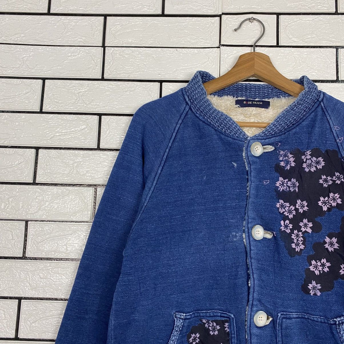 Blue Blue Japan 📌Vintage Zipper Sweater Blanket Denim Blue Trick Size US M / EU 48-50 / 2 - 8 Thumbnail