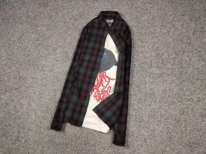 Flannel Vintage Flannel Shirt Plaid Checkered Travis Scott Y2K Size US L / EU 52-54 / 3 - 3 Thumbnail