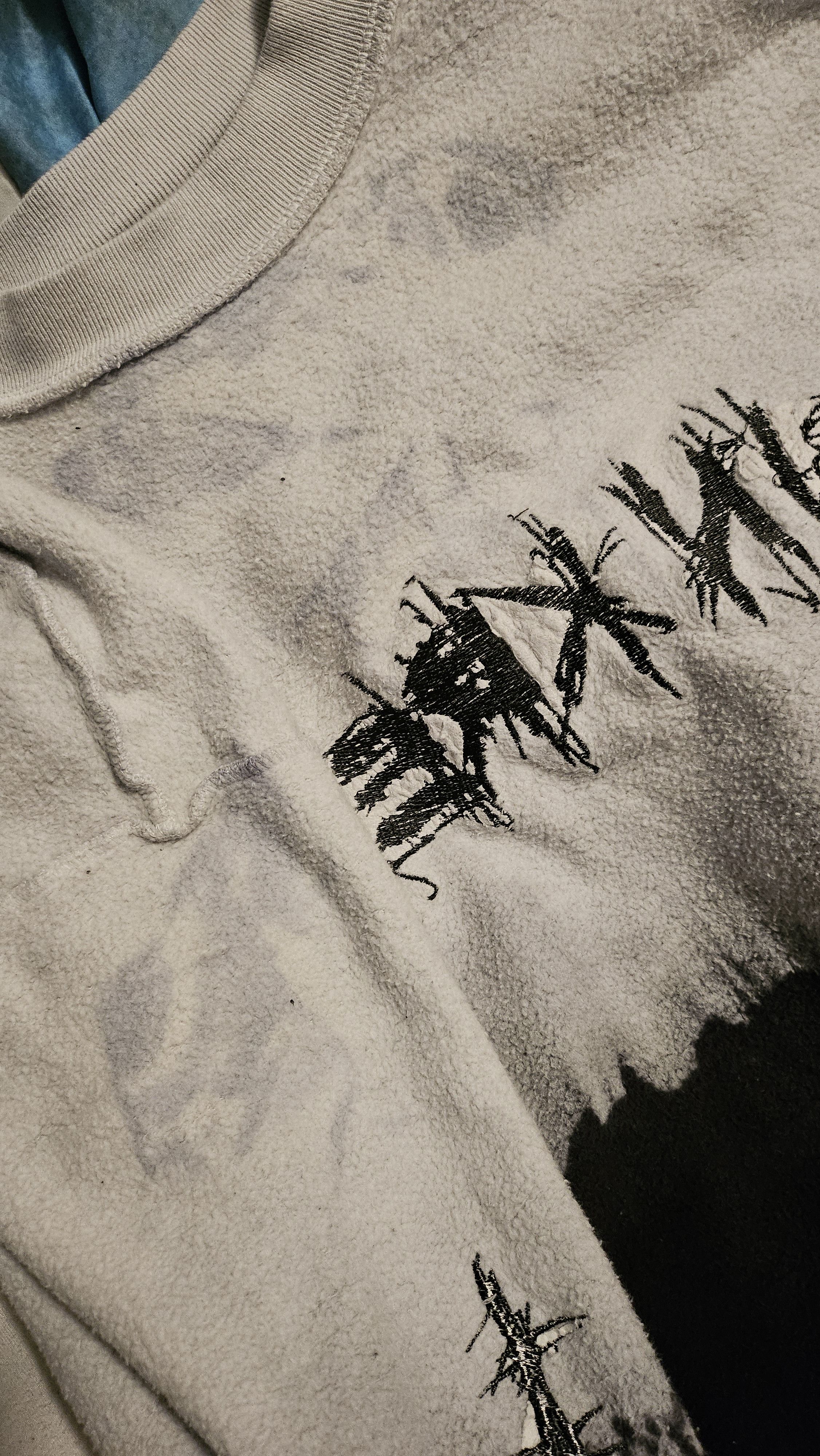 G59 Records Sin Krewe sweatshirt with barbed wire sleeves Size US L / EU 52-54 / 3 - 4 Thumbnail