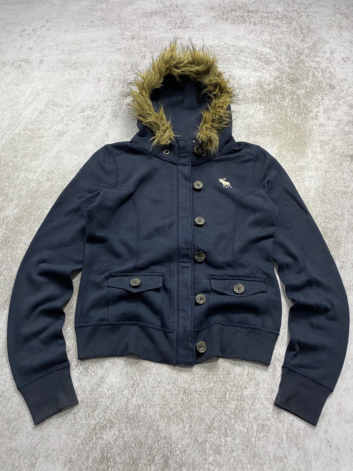 If Six Was Nine × Japanese Brand × Le Grande Bleu (L.G.B.) 2000s Abercombie fauxfur ifsixwasnine style hoodie Size US M / EU 48-50 / 2 - 1 Thumbnail