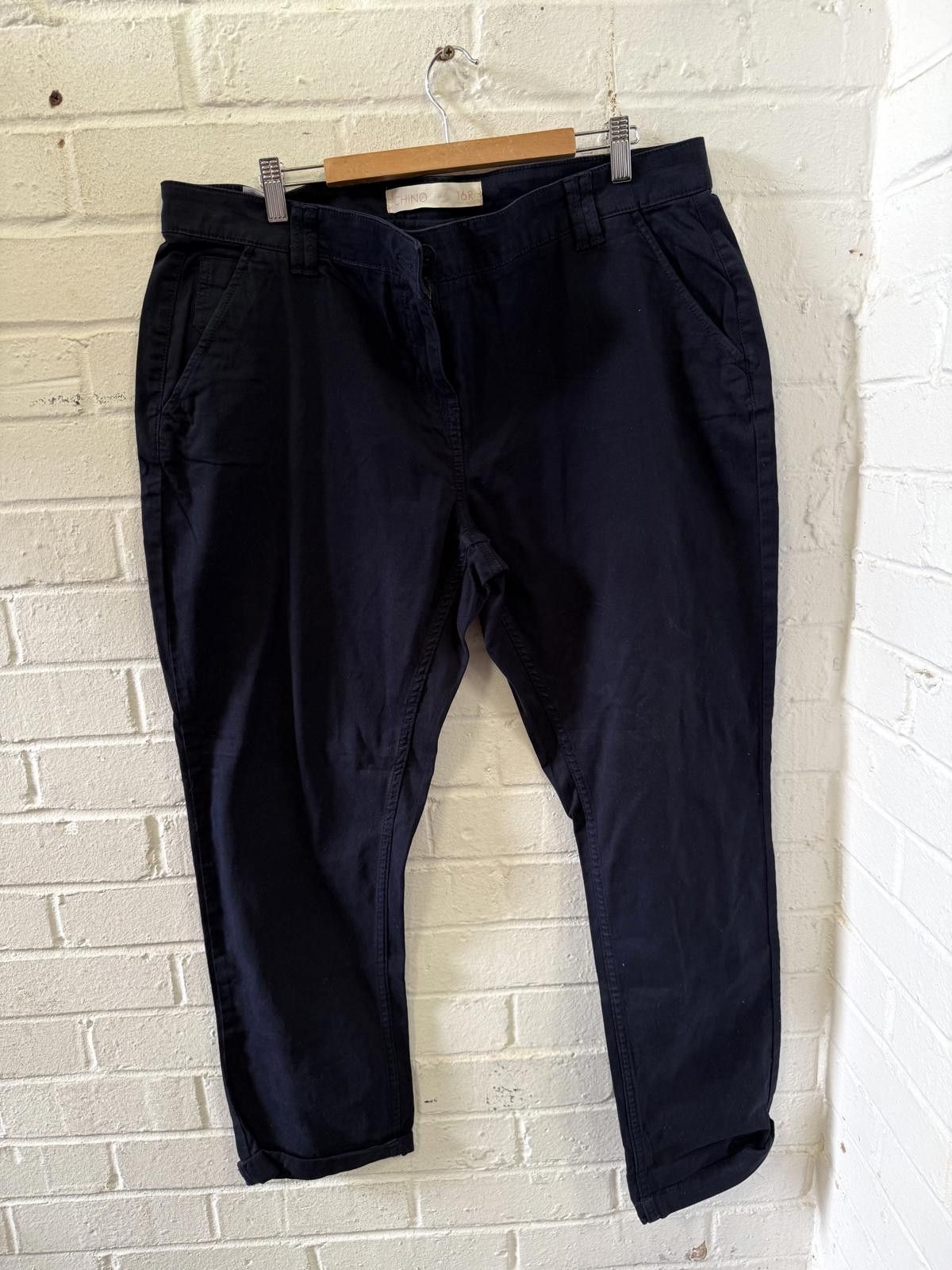 Chicos Stylish Navy Chino Trousers Size US 30 / EU 46 - 1 Thumbnail