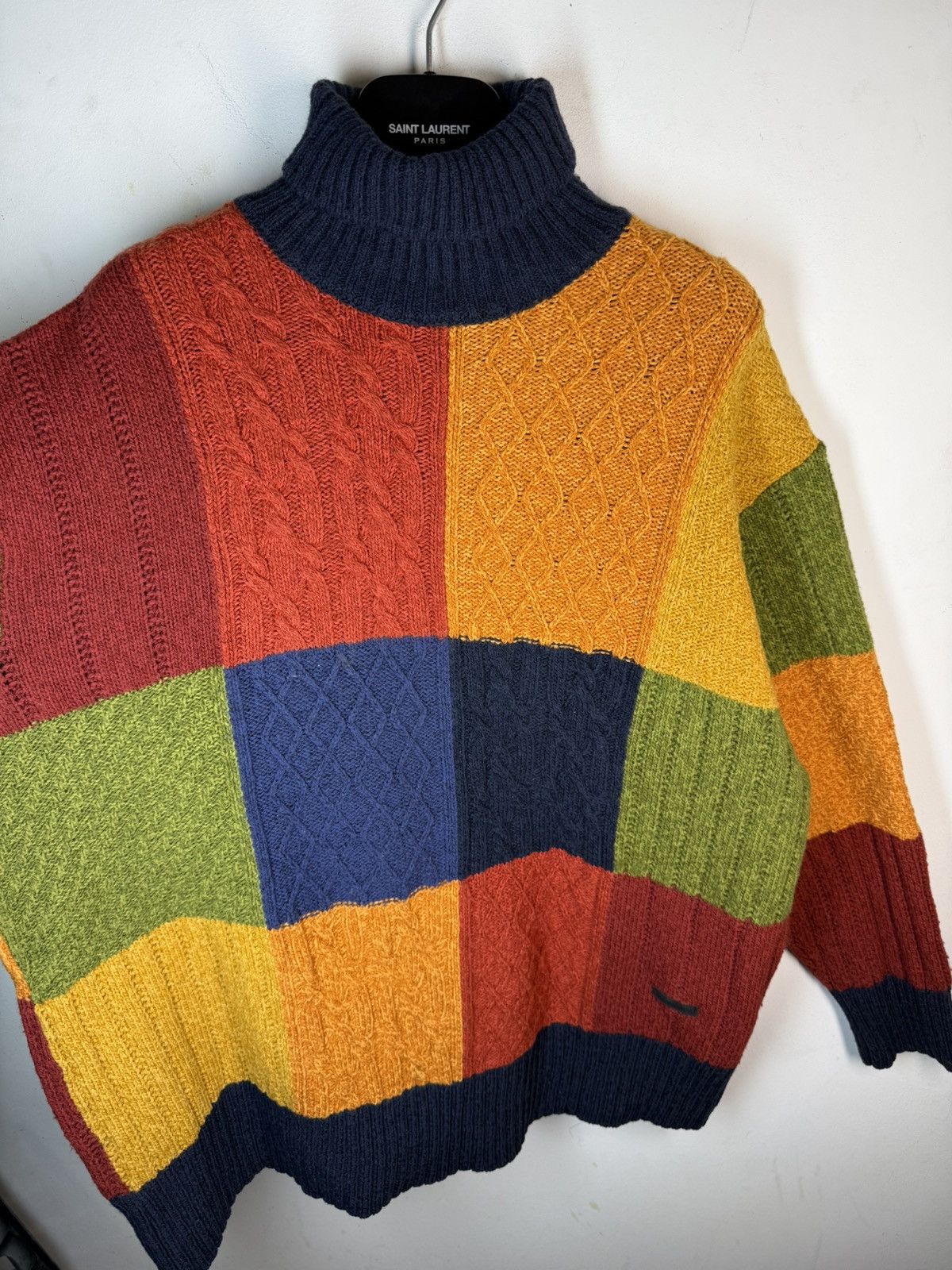 Yves Saint Laurent 🇮🇹Wool YSL Sweater Soft Knitted YSL Turtleneck Knit Size US L / EU 52-54 / 3 - 20 Thumbnail