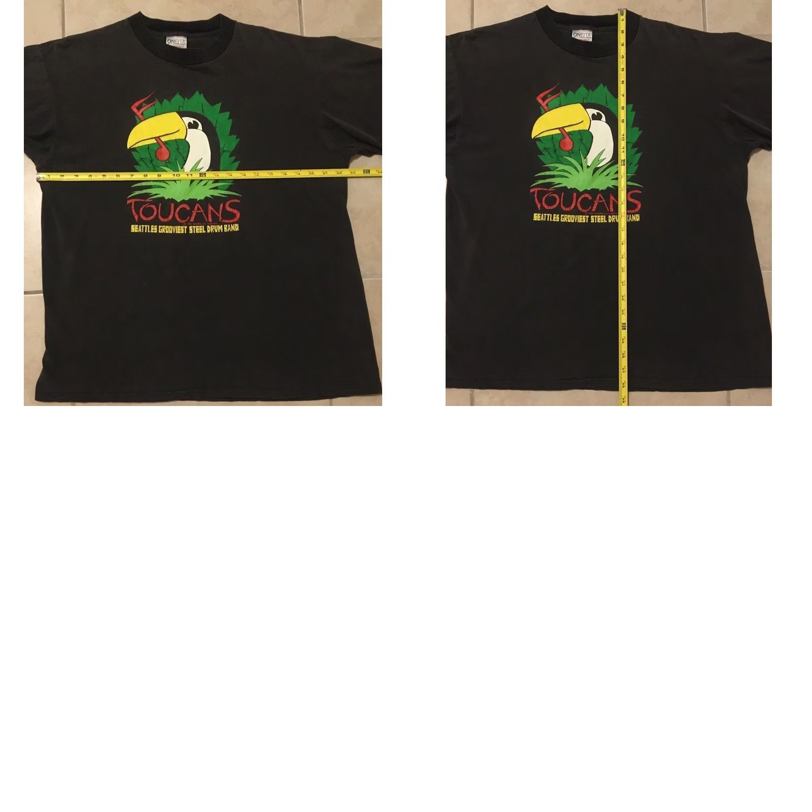 Vintage VINTAGE Toucans Steel Drum Band Shirt L Black Reggae Seattle Island Grunge 90s 80s Band Graphic Tee Mens Size US L / EU 52-54 / 3 - 10 Thumbnail