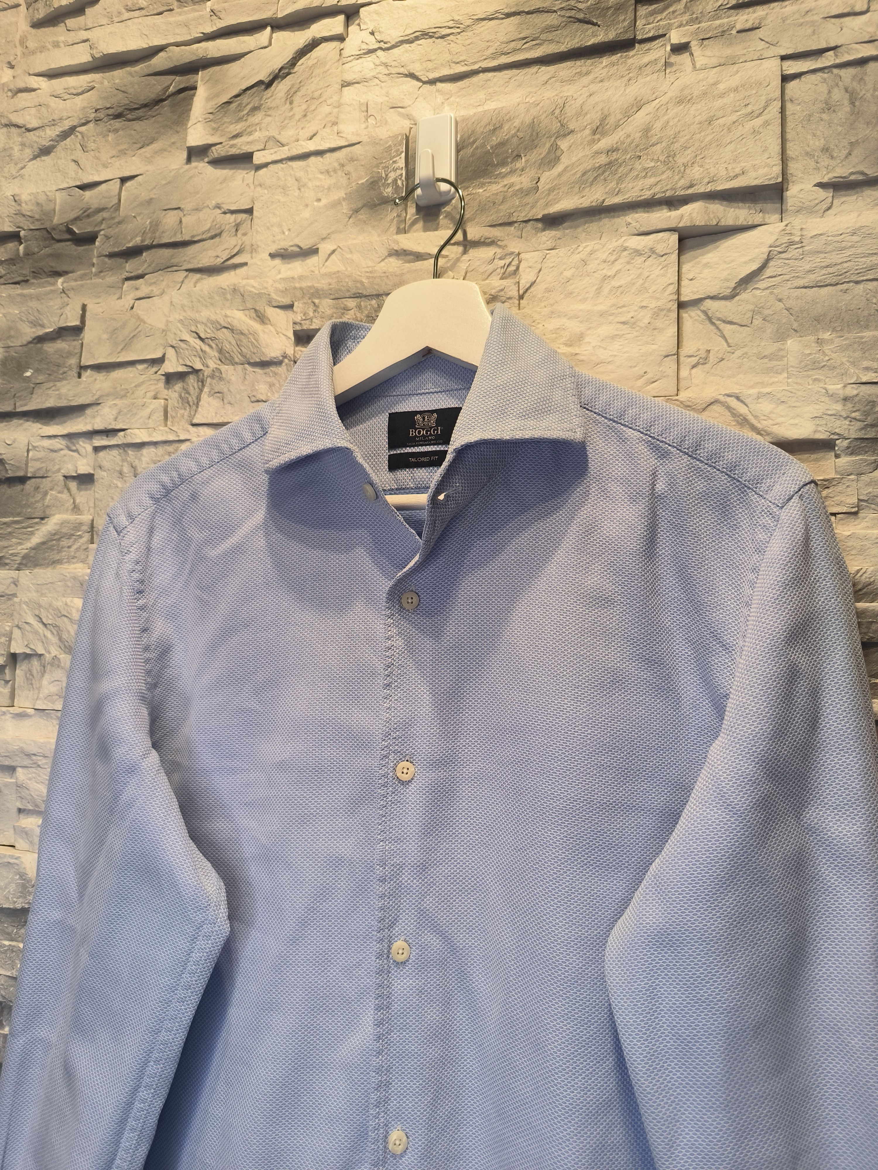 Boggi Boggi Basic Long Sleeve Button-Up Oxford Shirt Formal Size US M / EU 48-50 / 2 - 2 Thumbnail