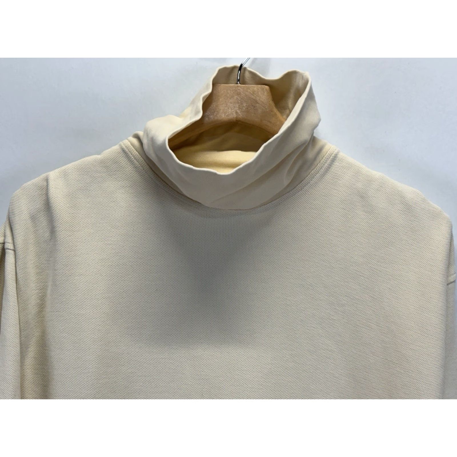 Vintage VINTAGE Willis & Geiger Turtleneck Shirt L Men’s Beige 1990s Crest Preppy Mens Size US L / EU 52-54 / 3 - 2 Thumbnail