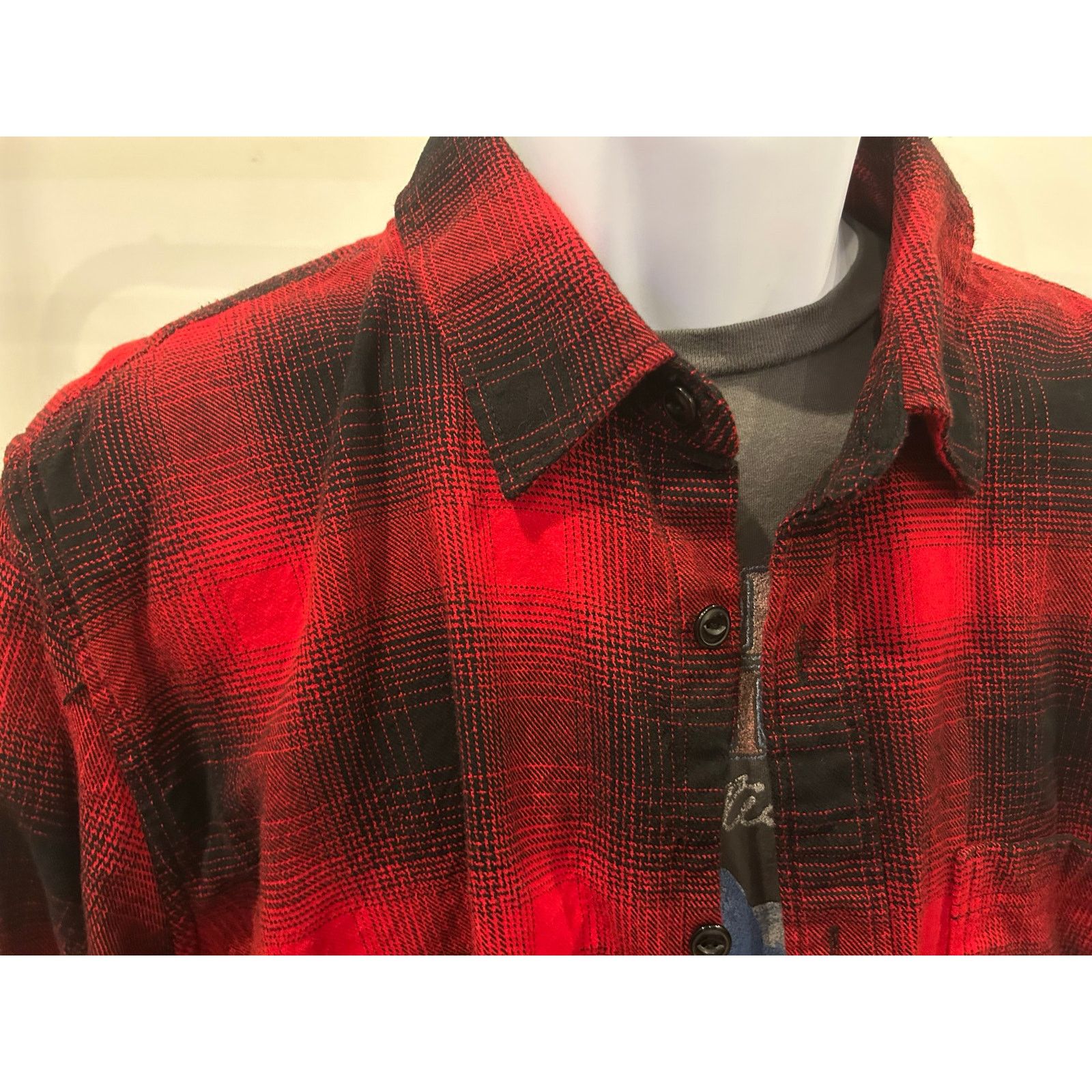 Gap GAP Buffalo Plaid Flannel Shirt XL Red Cabin-Core Size US XL / EU 56 / 4 - 1 Thumbnail