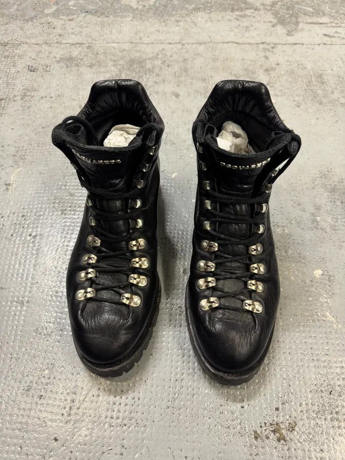 Dsquared2 Dsquared2 Hiking Boots Black Leather Boots Size US 8.5 / EU 41-42 - 2 Thumbnail