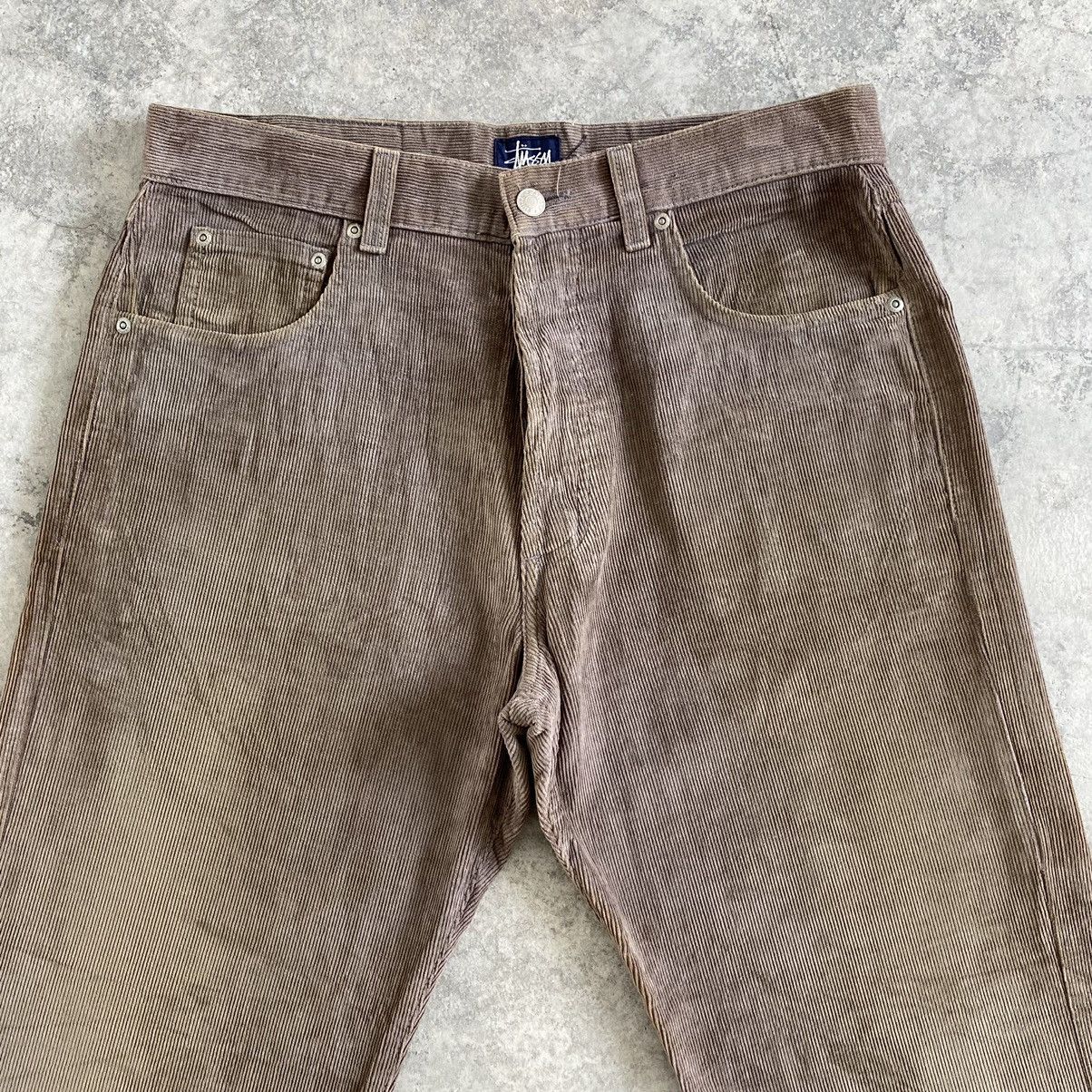 Stussy VTG 90’s Stussy Faded Brown Baggy Corduroy Jeans Size US 33 - 7 Thumbnail