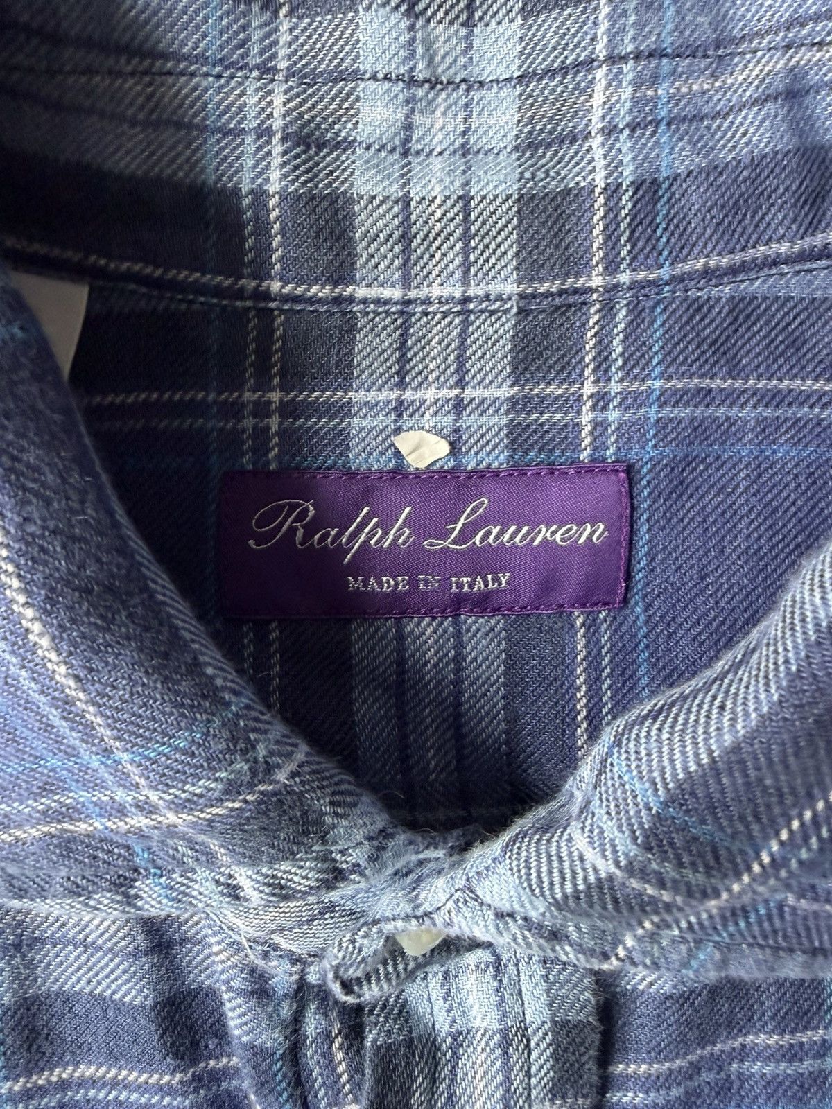 Ralph Lauren Purple Label Purple Label button down linen flannel size L Size US L / EU 52-54 / 3 - 3 Thumbnail