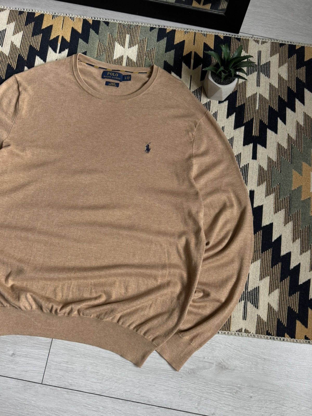 Polo Ralph Lauren Vintage Polo Ralph Lauren Prima Cotton Sweater Size US L / EU 52-54 / 3 - 3 Thumbnail