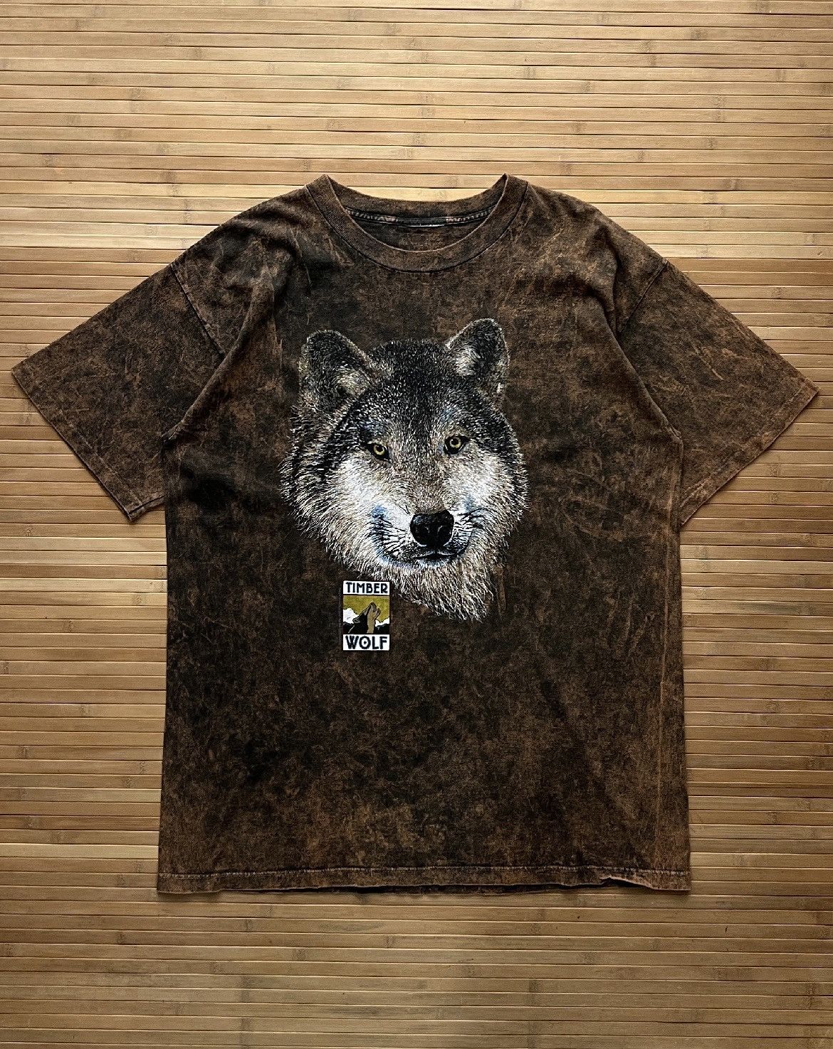 Vintage 1994 Single Stitch Timberwolf Tee Size US XXL / EU 58 / 5 - 1 Thumbnail
