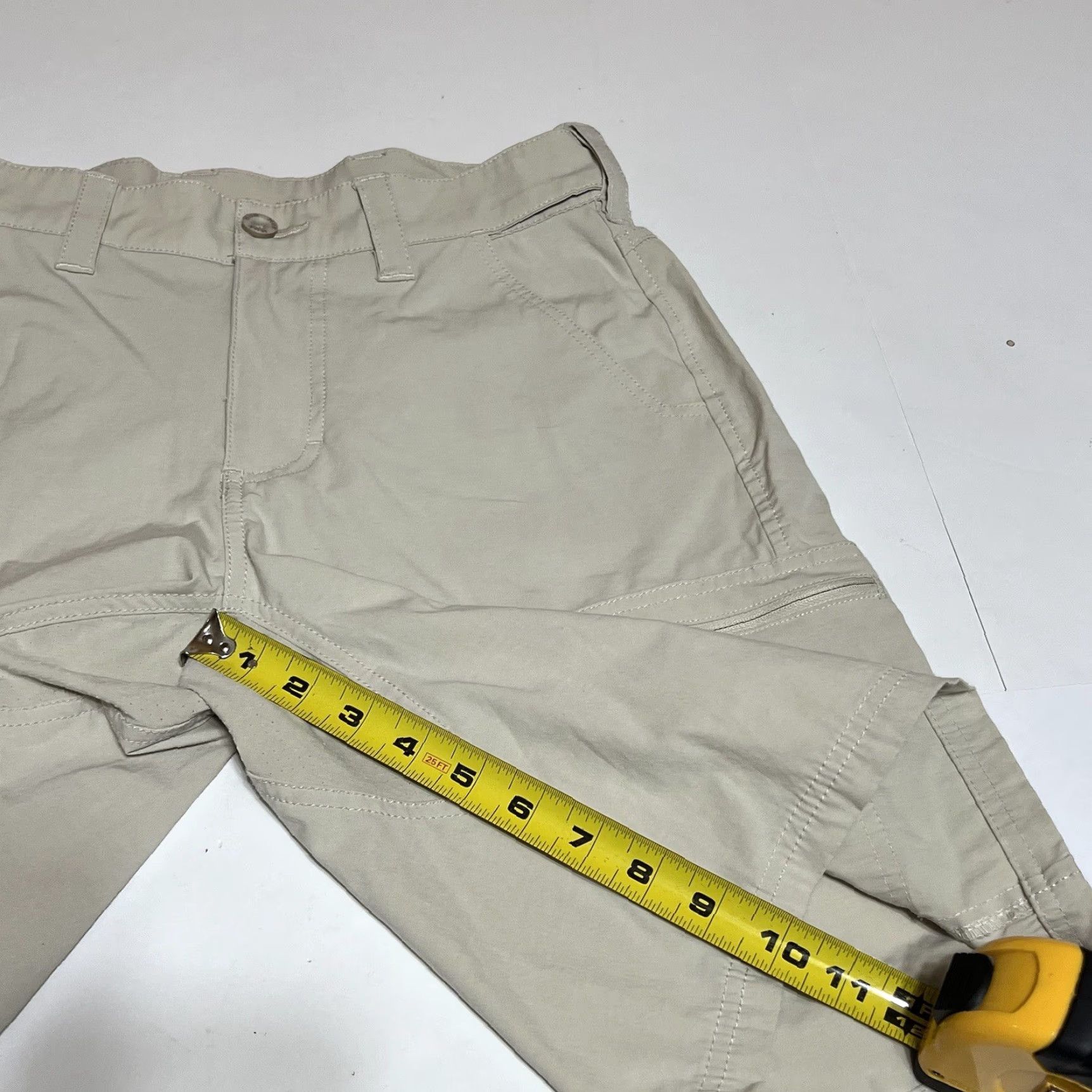 Vintage HUK Shorts Mens Size S Performance Fishing Cargo Beige 10" Inseam Size US 29 - 5 Thumbnail