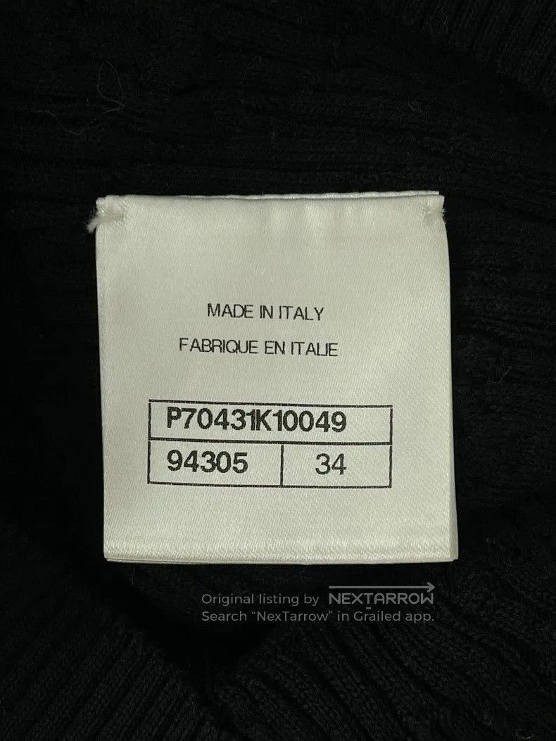 Chanel Chanel Black Logo Knit Short Sleeve Top. Size US M / EU 48-50 / 2 - 5 Thumbnail
