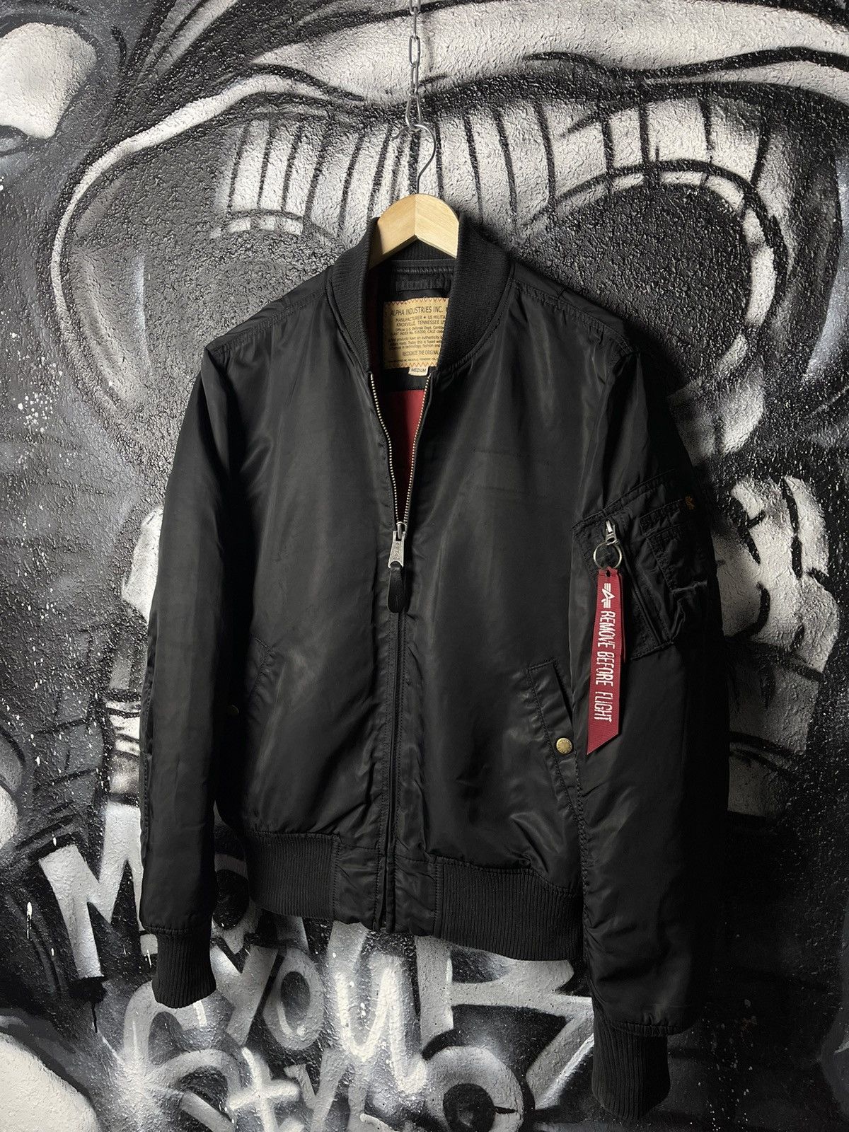 Alpha Industries × Vintage Alpha Industries MA-1 Bomber Jacket Men’s Size M Size US M / EU 48-50 / 2 - 2 Thumbnail