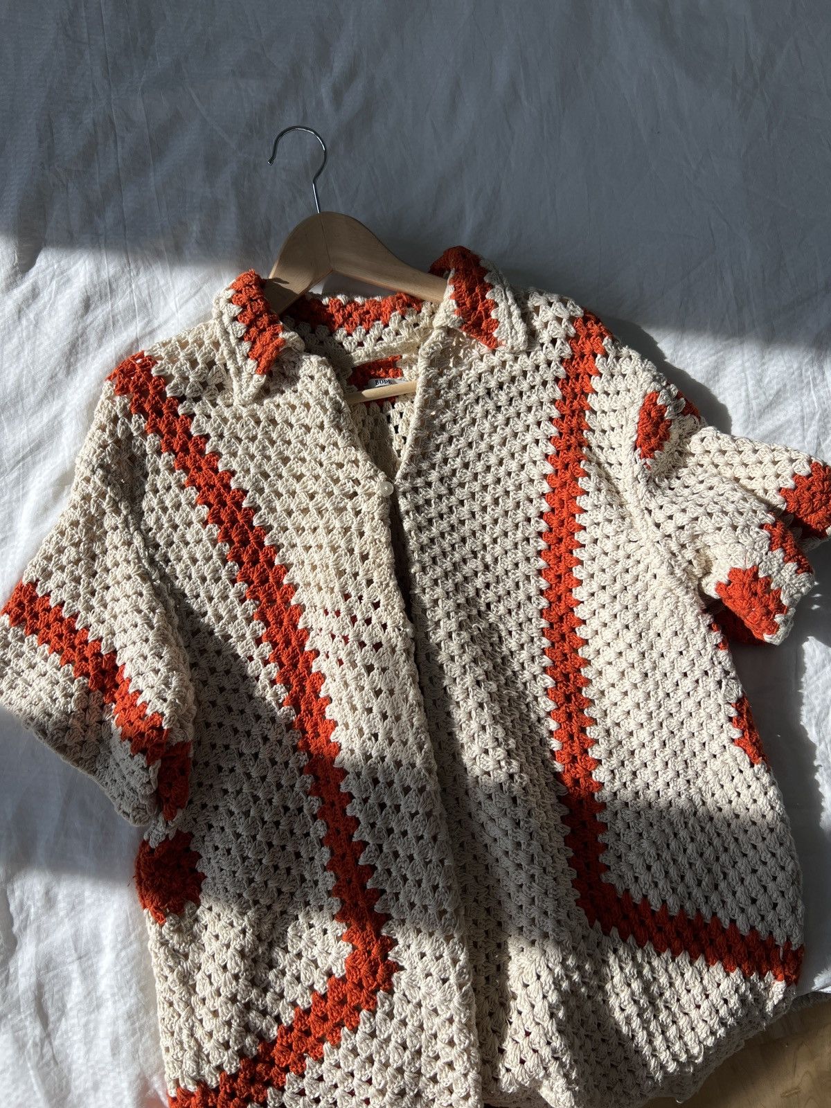 Bode Bode Sunspot Crochet Shirt | Grailed