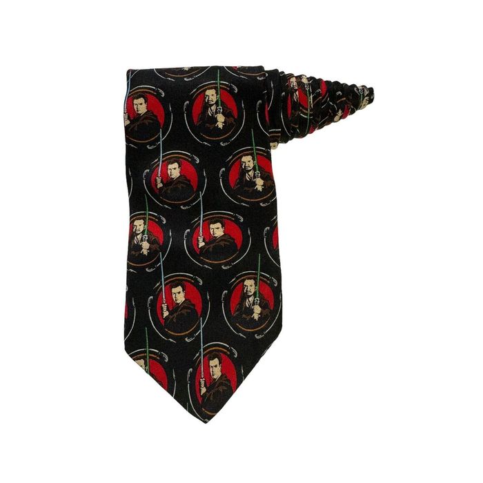 Ralph Marlin Star Wars Ralph Marlin Jedi Repeat Obi Wan Qui Gon Necktie ...