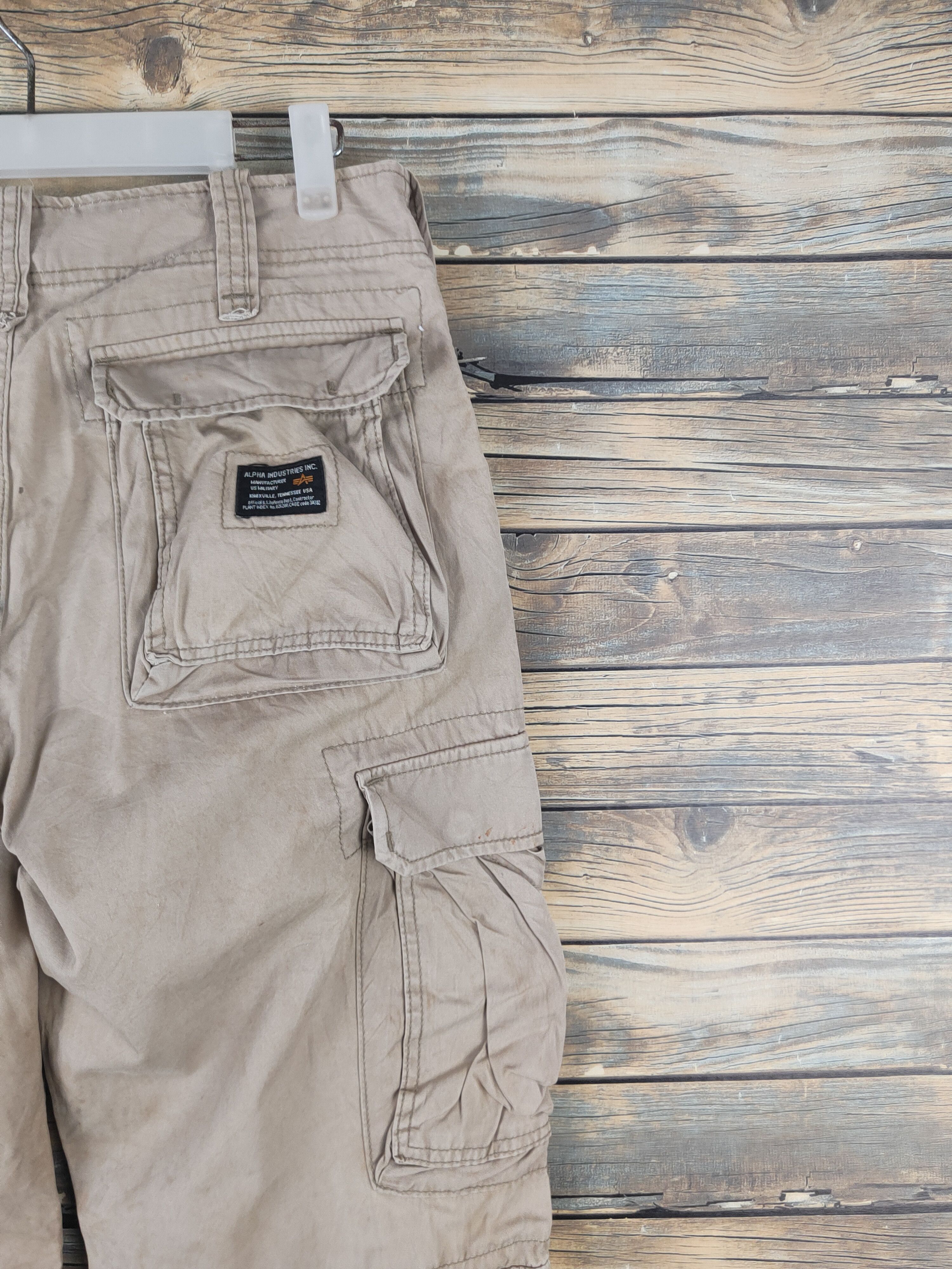 Alpha Industries DL Alpha Industries Beige Multipocket Cargo Pants #46-039 Size US 30 / EU 46 - 12 Thumbnail