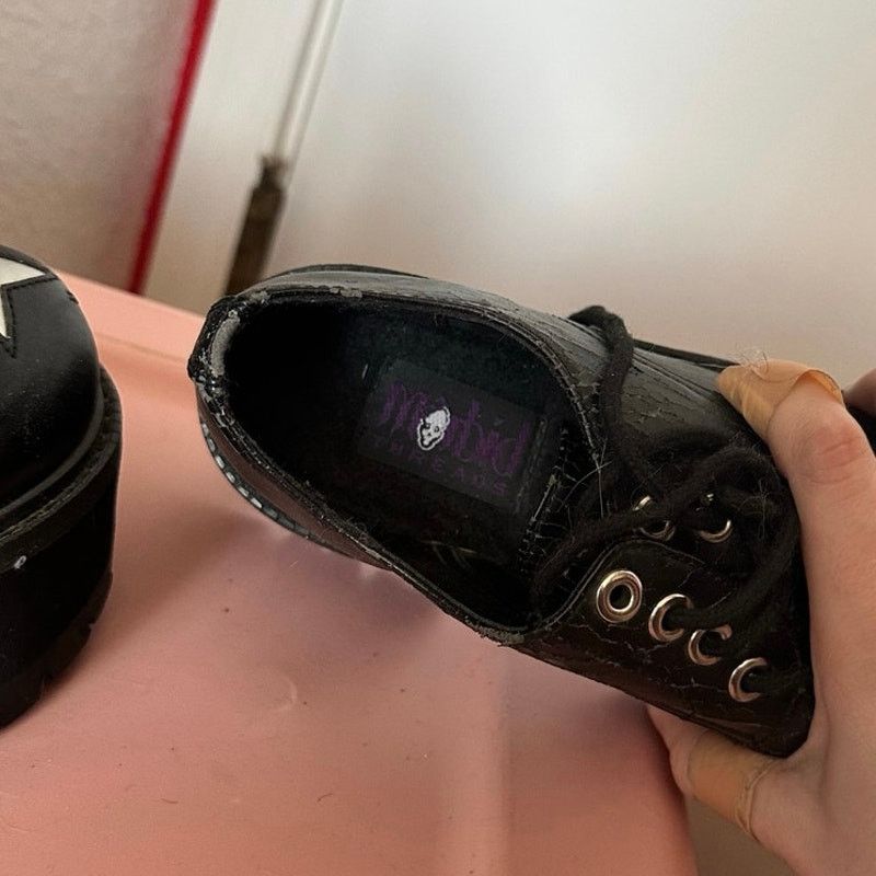 Other morbid threads vintage hot topic loafer platform shoes Size US 6 / IT 36 - 4 Thumbnail