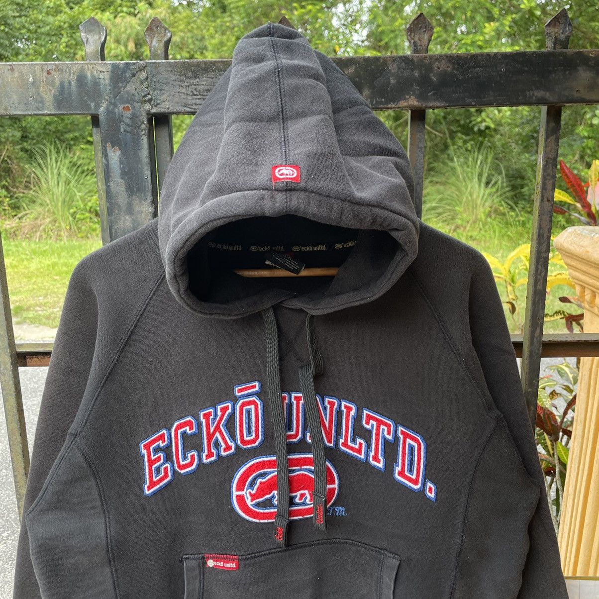 Ecko Unltd. 🔥Vintage 90s Ecko Unltd Embroidered Big Logo Pullover Hoodie Size US M / EU 48-50 / 2 - 4 Thumbnail