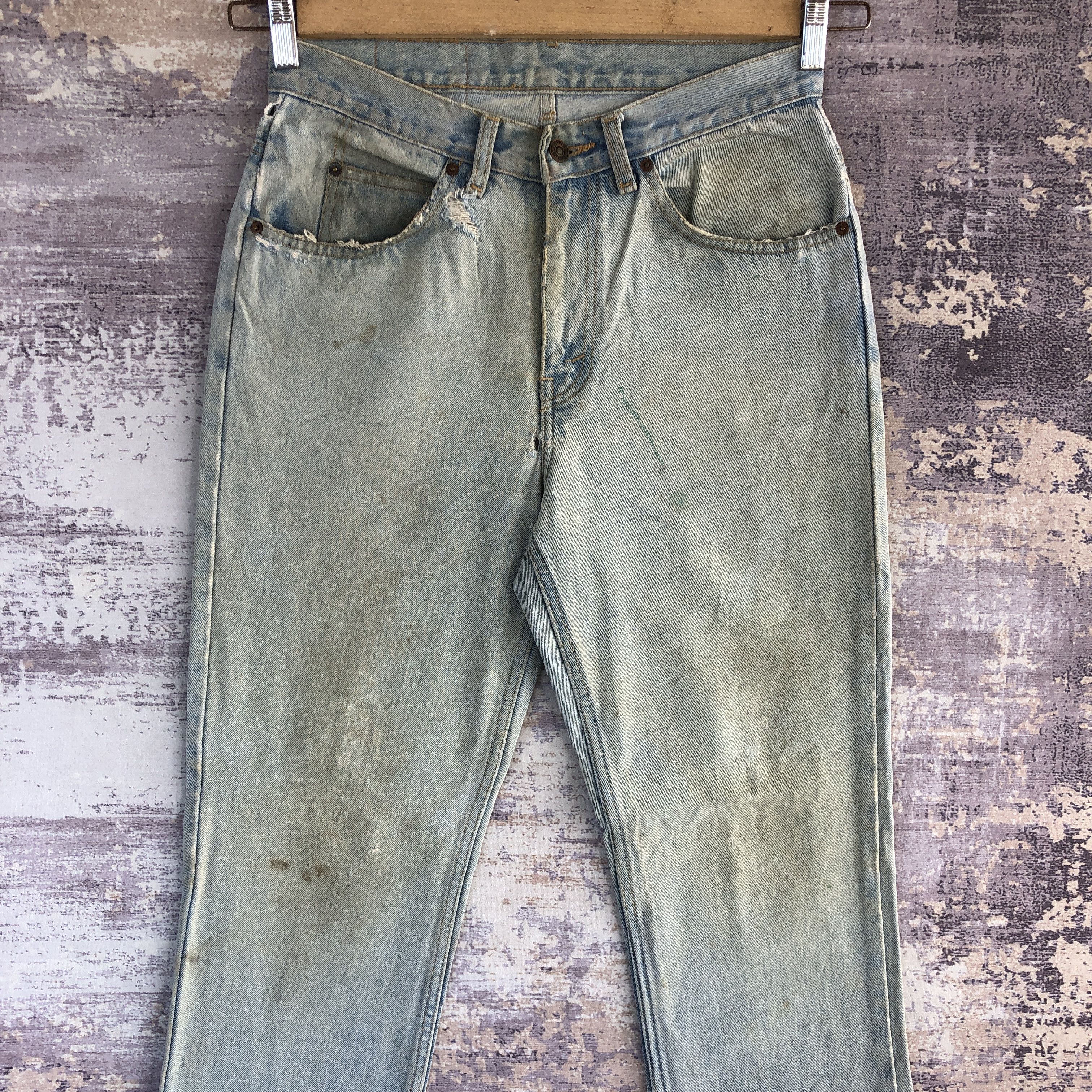 Levi's Vintage Levis Faded Wash Jeans Levi's Wash Orange Tab Denim Size US 28 / EU 44 - 3 Thumbnail
