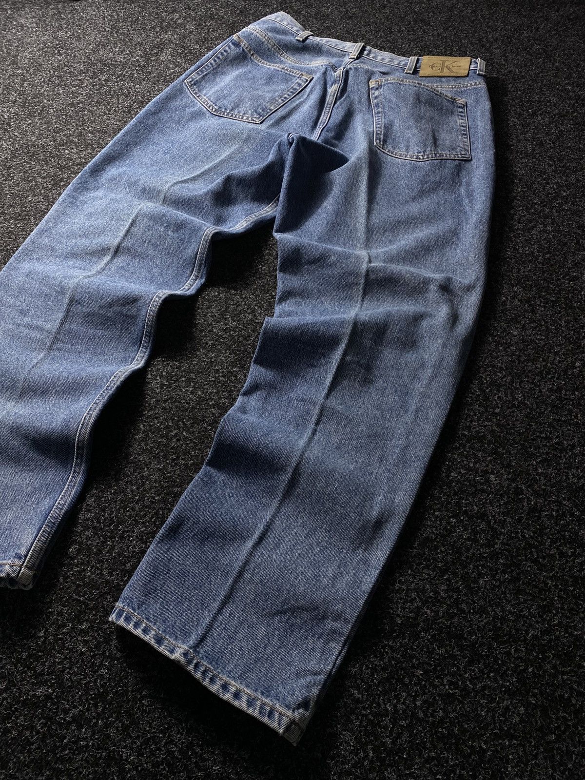Calvin Klein × Vintage Crazy Vintage Y2K 00s Baggy Calvin Klein Skater Denim Jeans Size US 36 / EU 52 - 11 Thumbnail