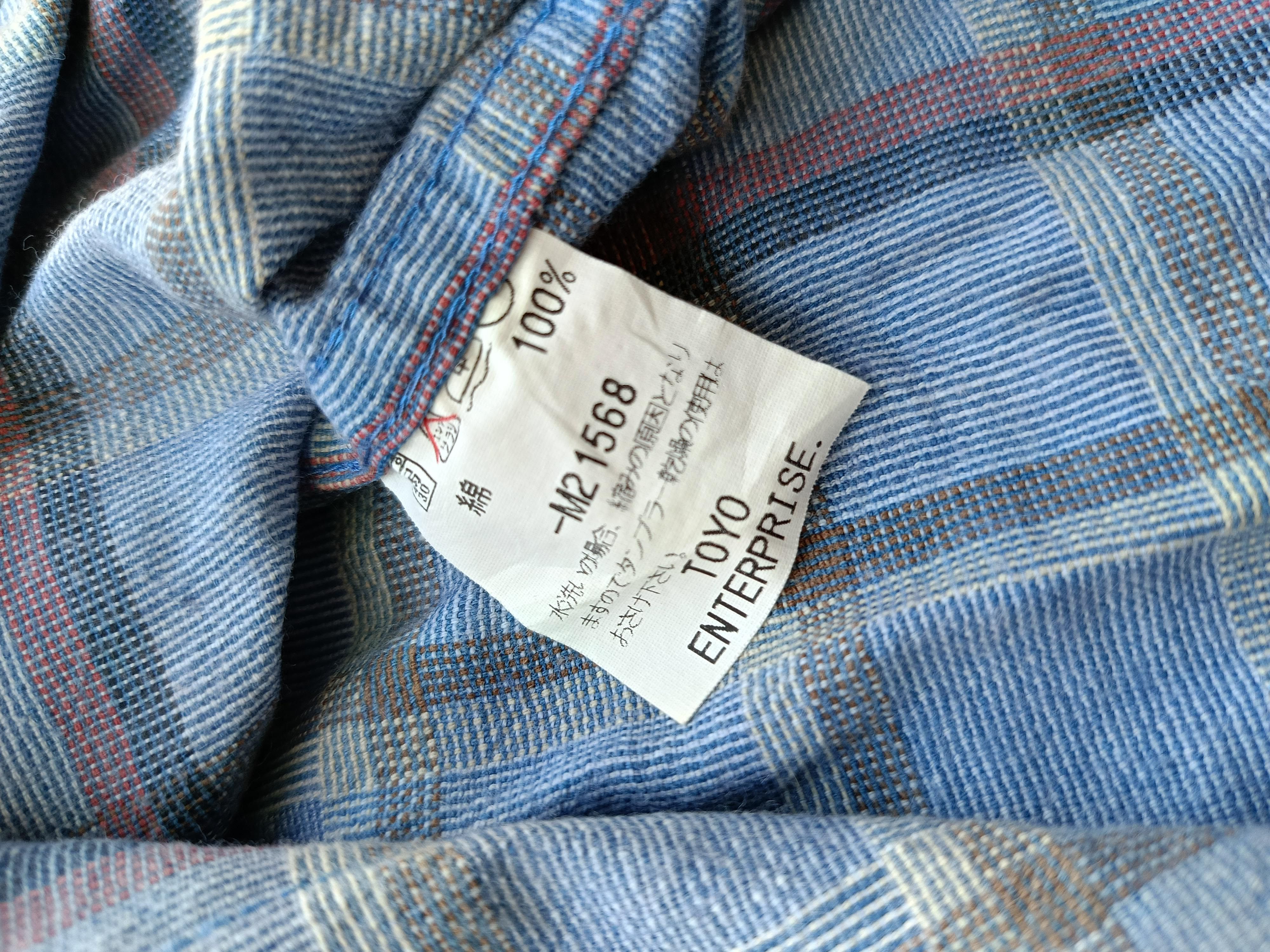 Sugar Cane SUGAR CANE Union Made blue check work clothing shirt medium Size US M / EU 48-50 / 2 - 13 Thumbnail