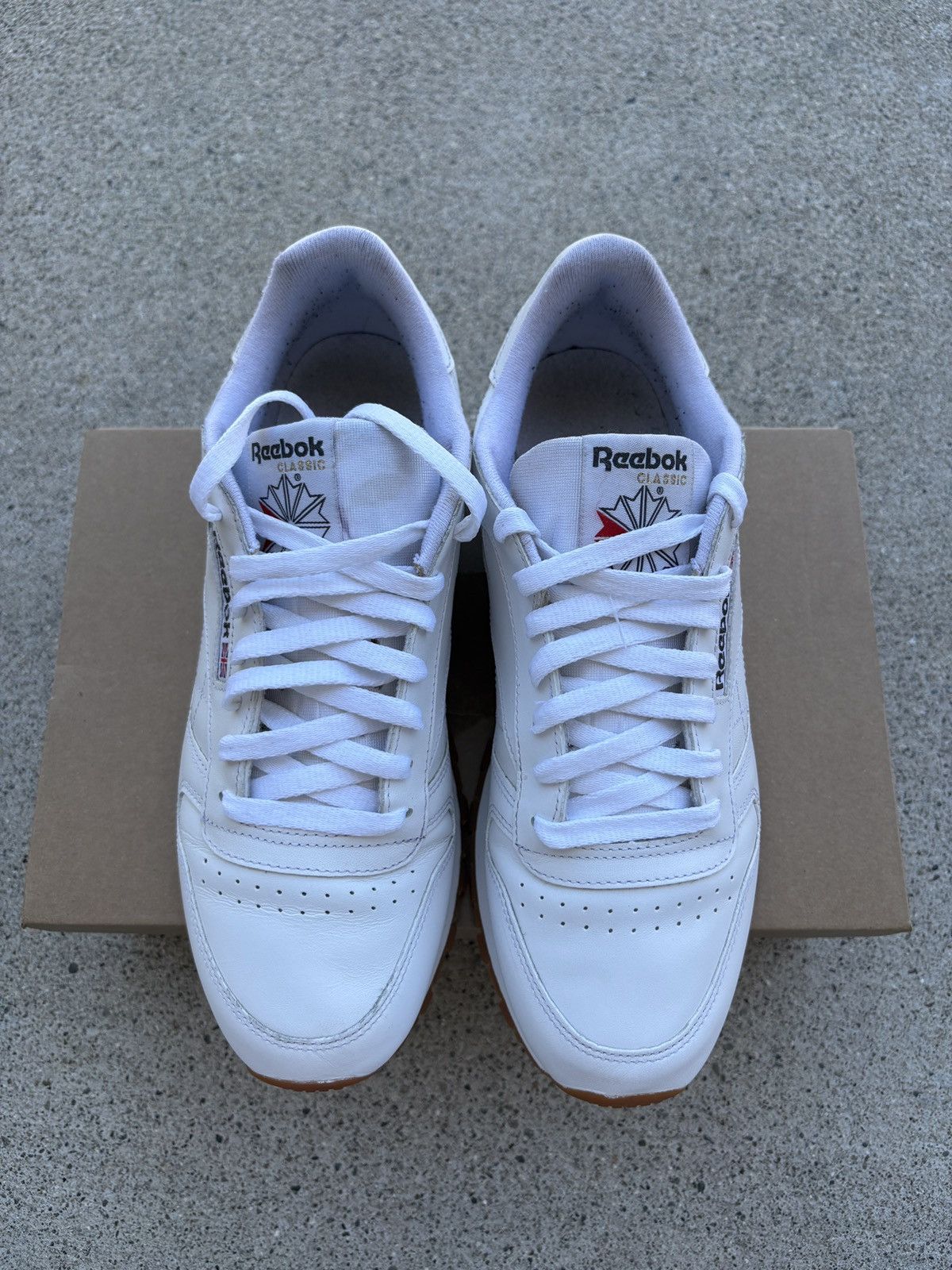 Reebok Reebok Classic White Leather Shoes Men’s Size 9.5 Size US 9.5 / EU 42-43 - 4 Thumbnail