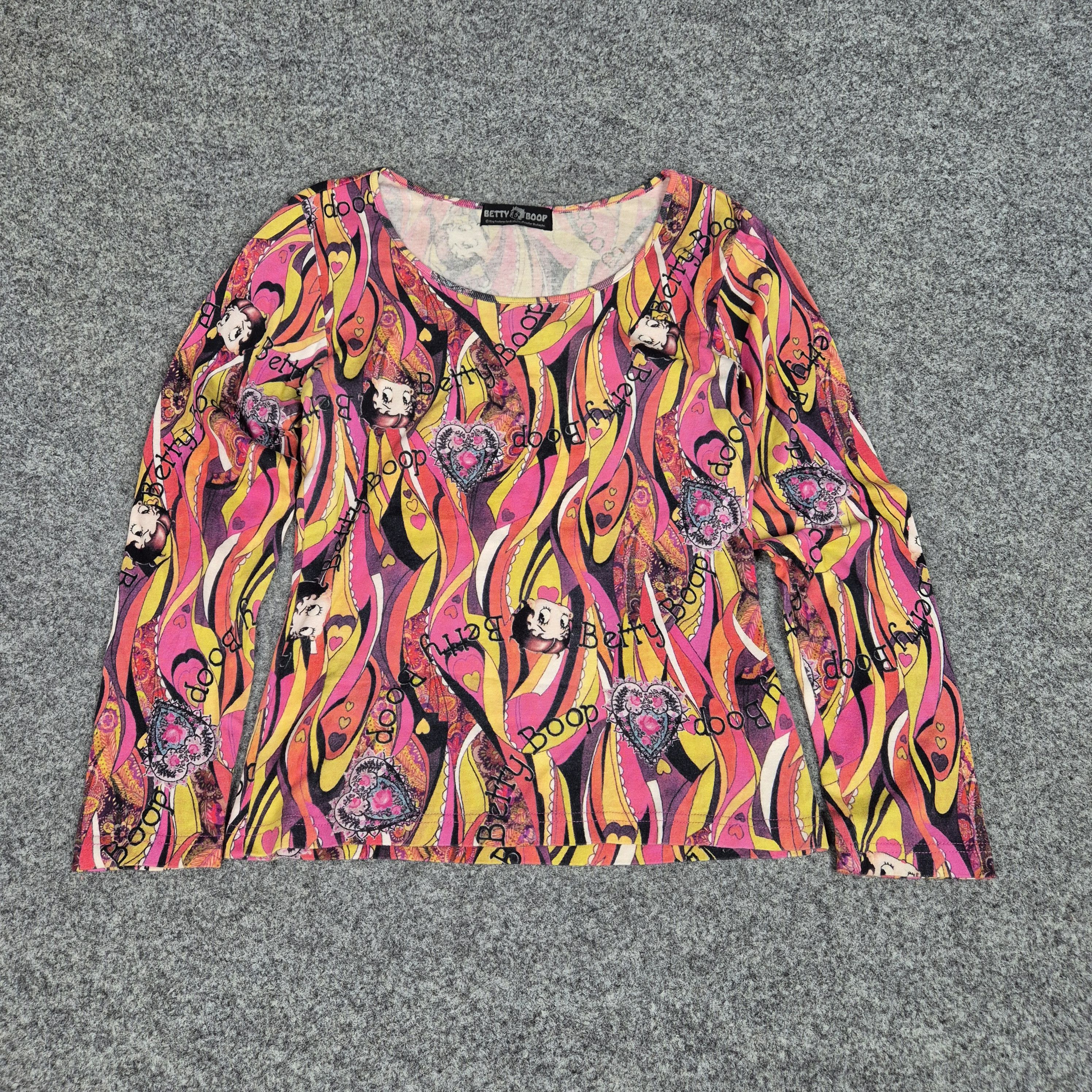 Japanese Brand Vintage betty boop longsleeve Size S / US 4 / IT 40 - 1 Thumbnail