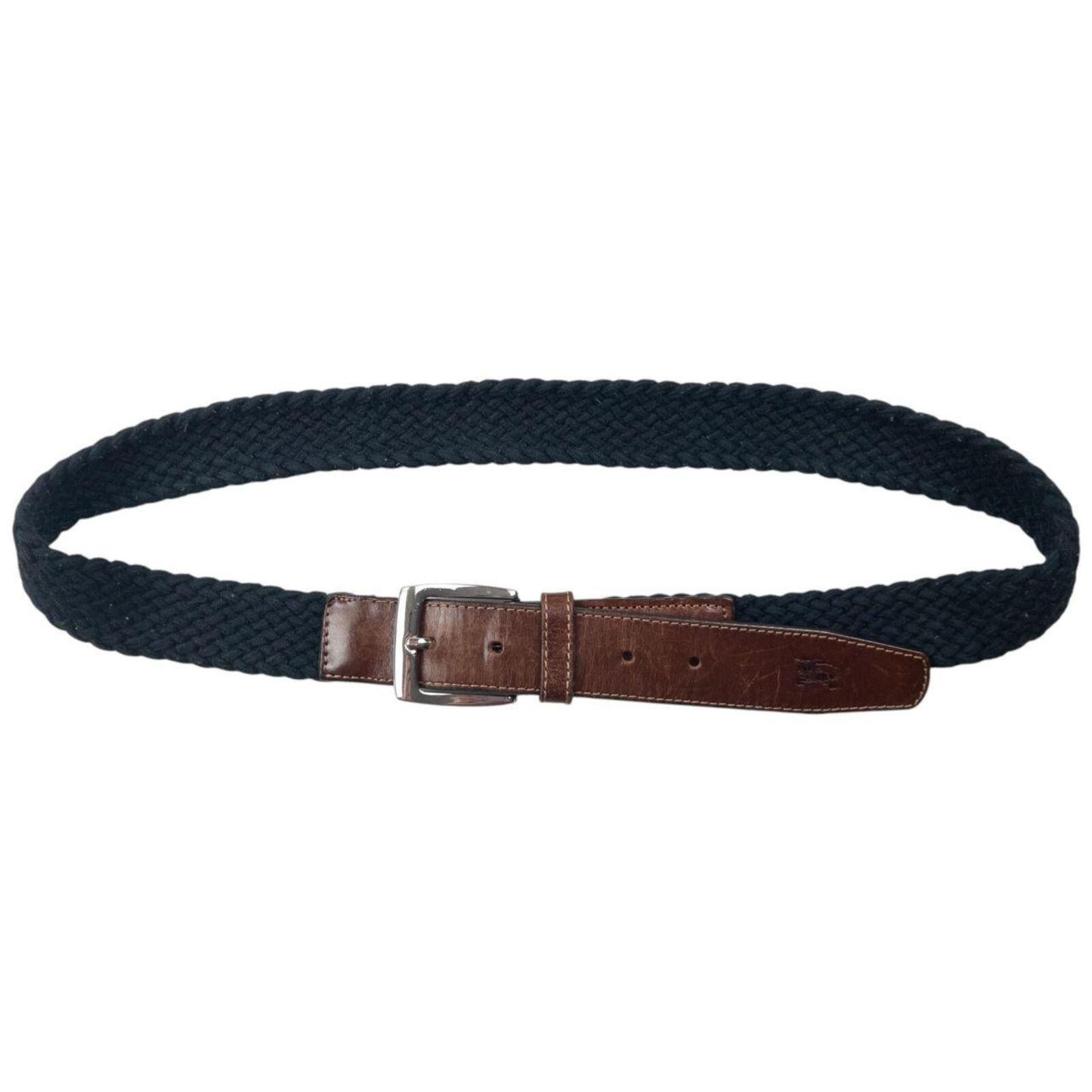 Burberry Vintage 2000s Burberry Braided Leather Belt Size L Size ONE SIZE - 1 Thumbnail