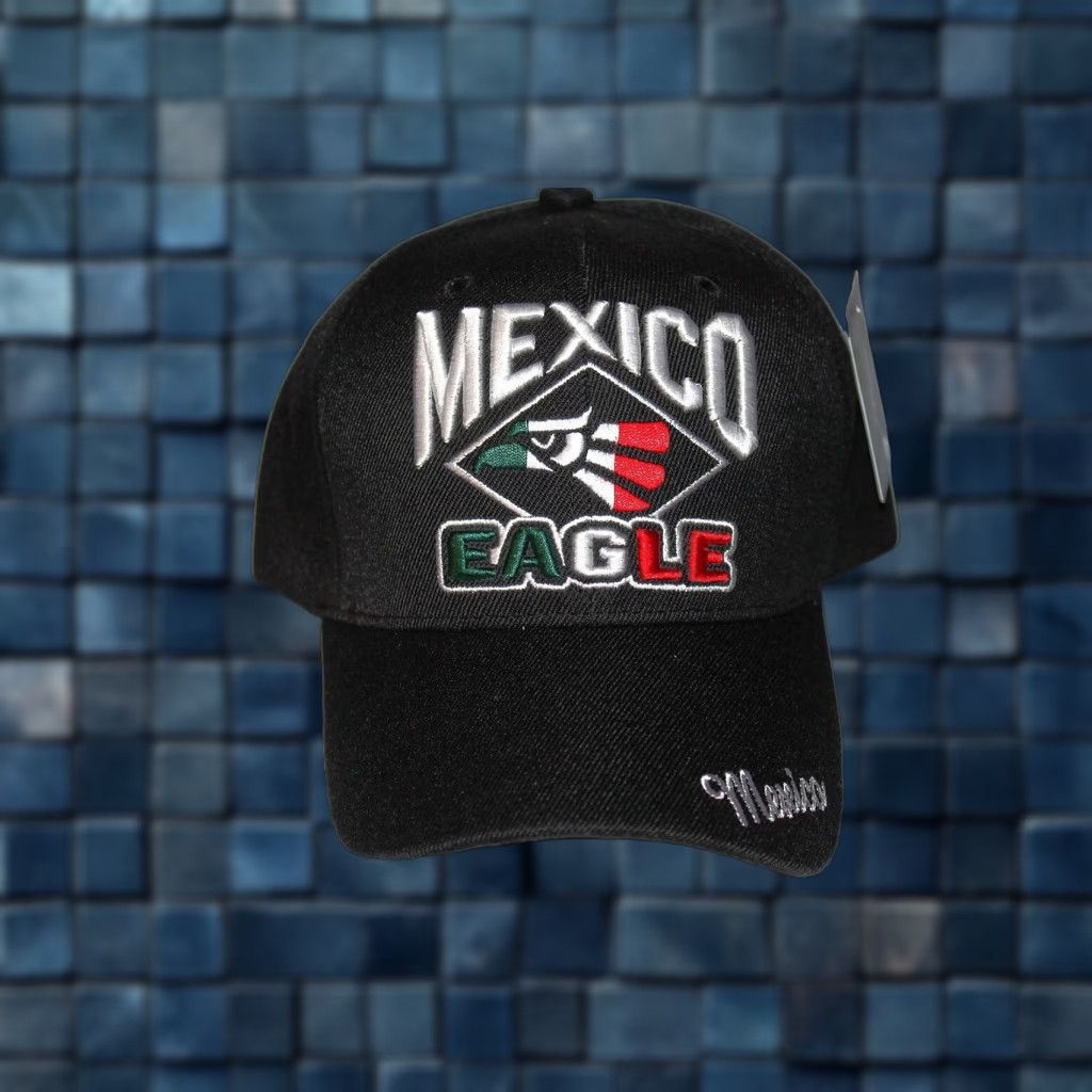 Vintage VINTAGE CALI Mexico Eagle Baseball Cap Adjustable Men Black 90s Sports Hats Size ONE SIZE - 1 Thumbnail