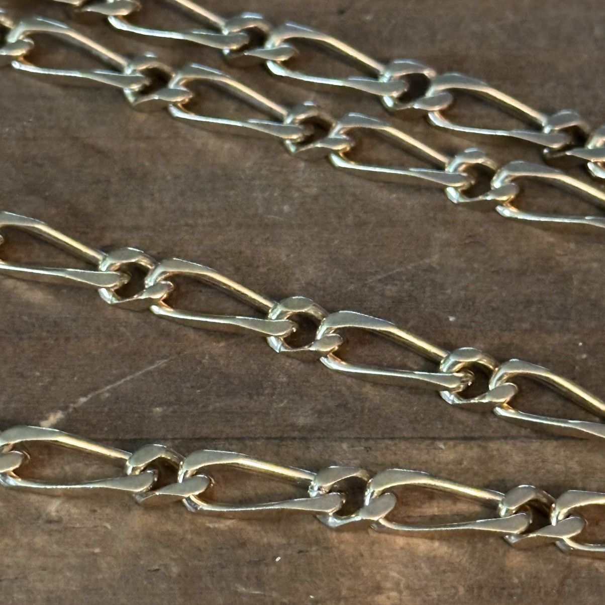 Vintage Vintage gold tone figaro chain necklace Size ONE SIZE - 3 Thumbnail
