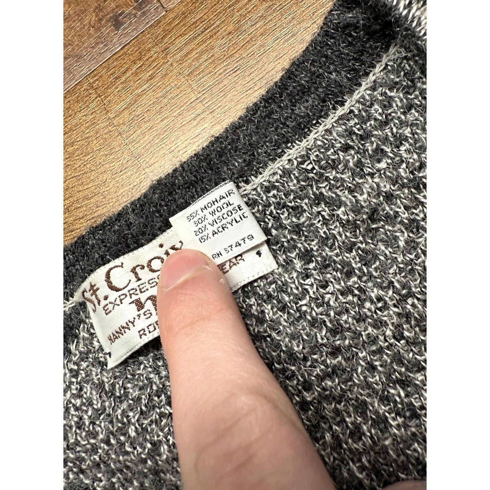 Coogi VTG St Croix Sweater Size Medium Mohair/Wool Knit Biggie Coogi Style 90s USA Mens Gray Crew Neck Pullover Size US M / EU 48-50 / 2 - 5 Thumbnail