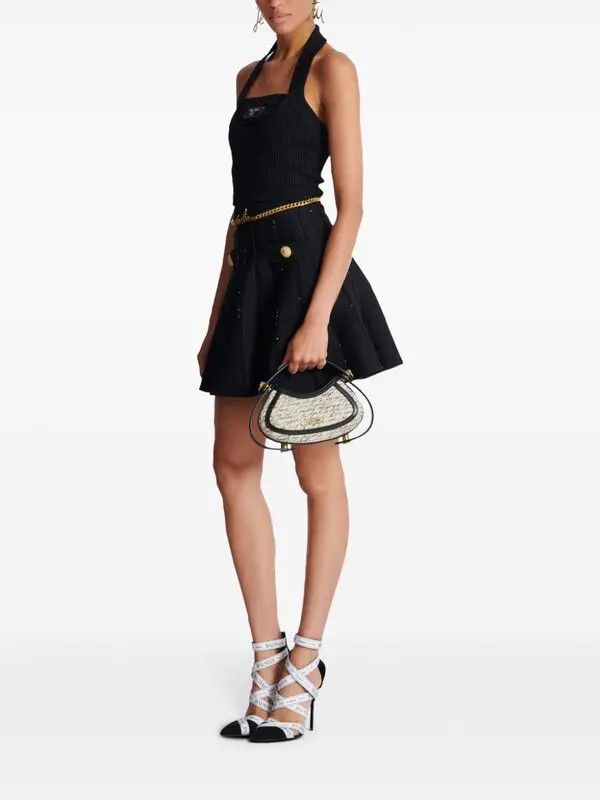 Balmain o1s1wg111225 Size:OS/Jolie Madame Love Letter Bag in White Size ONE SIZE - 5 Thumbnail