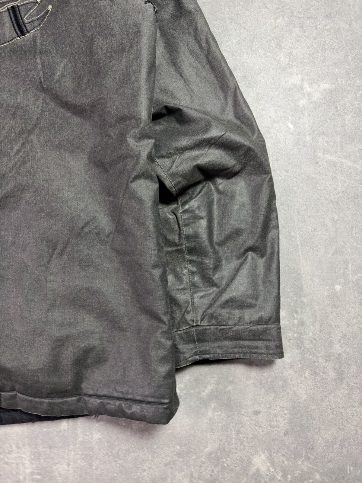 Roberto Cavalli 00s Class Roberto Cavalli Waxed Back Embroidery Jacket Coat Size US XL / EU 56 / 4 - 22 Thumbnail